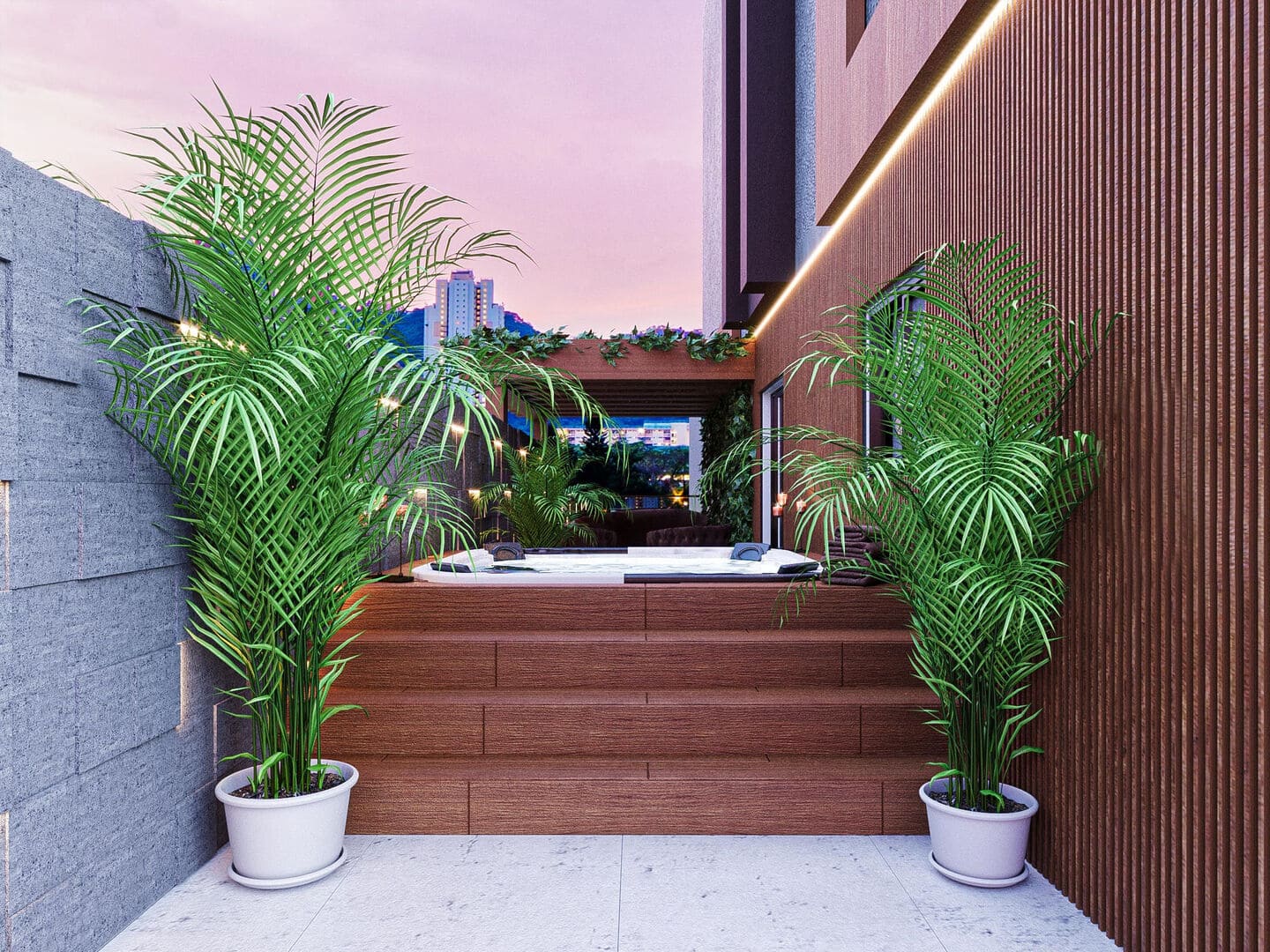 Area de lazer 2 do Mawa Residence em Porto Belo SC