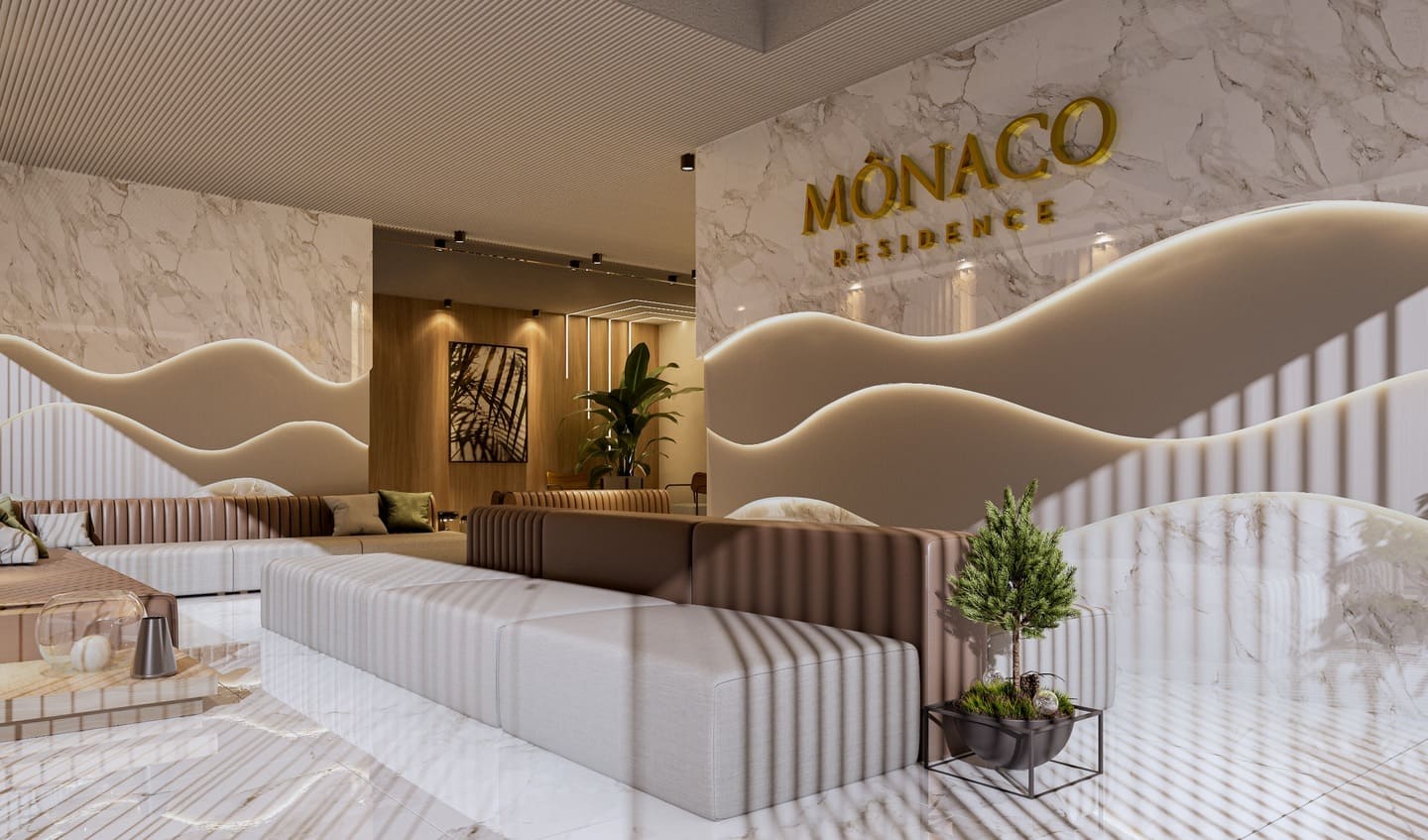 Render 1 do Mônaco Residence em Porto Belo SC