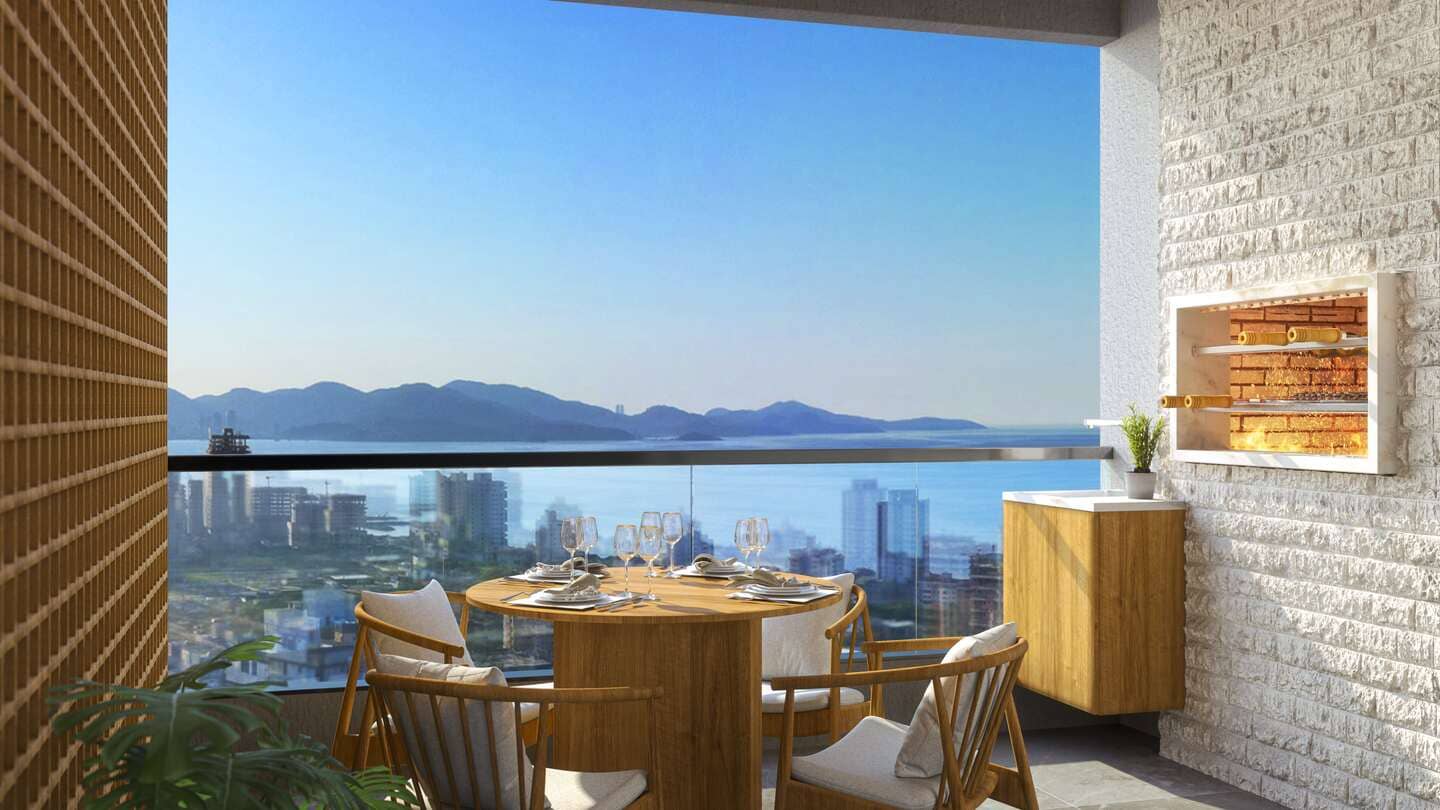Render 4 do One Bay Tower em Porto Belo SC