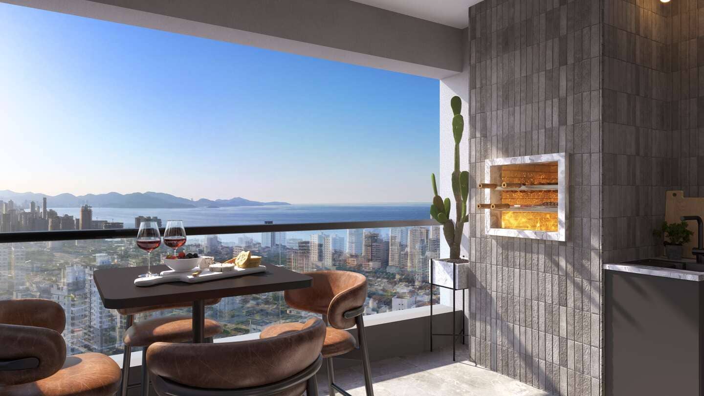 Render 5 do One Bay Tower em Porto Belo SC