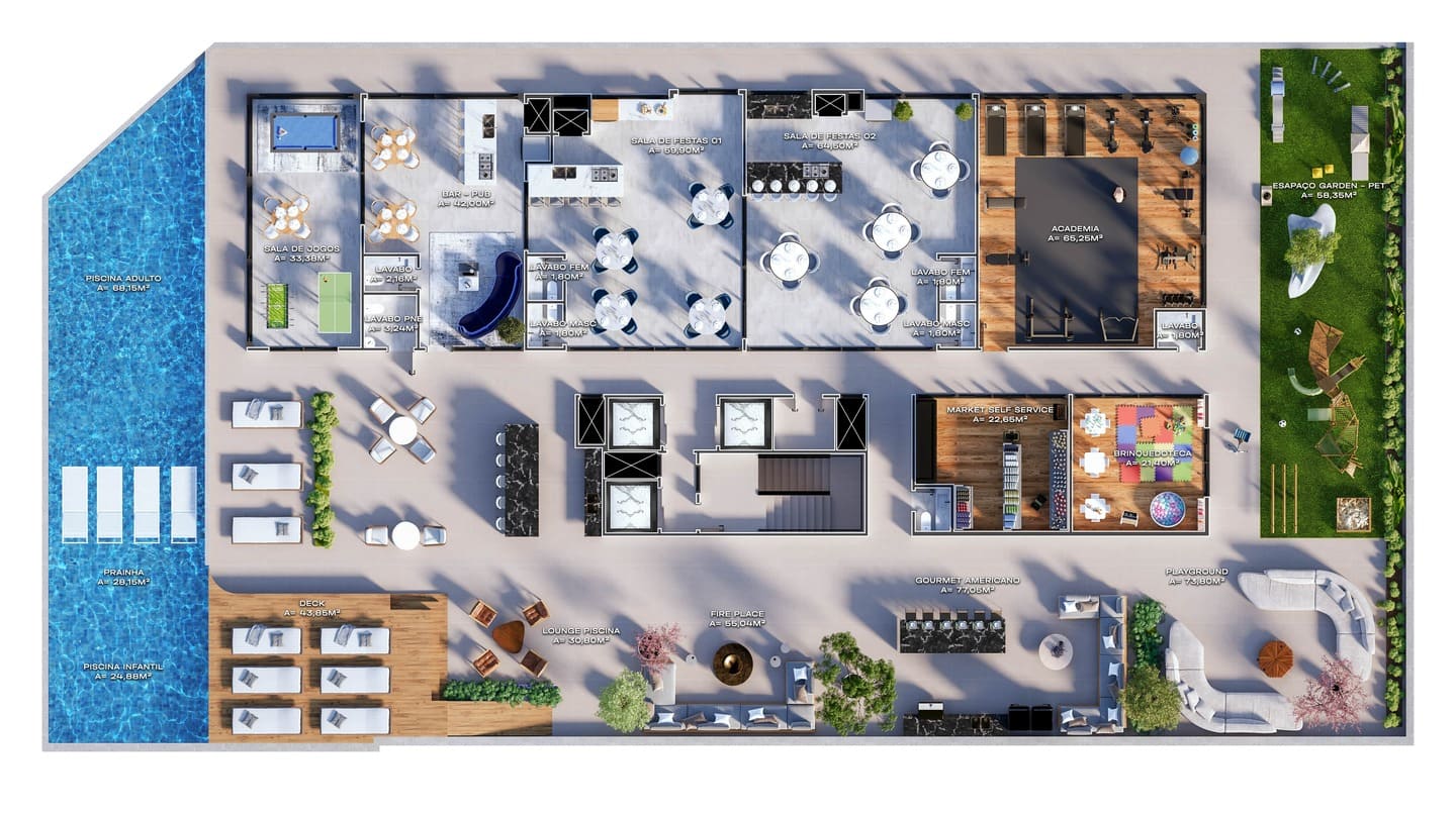 Planta 2 do One Bay Tower em Porto Belo SC