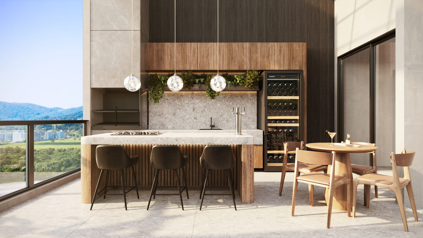 Render 9 do Park View Residencial em Porto Belo SC