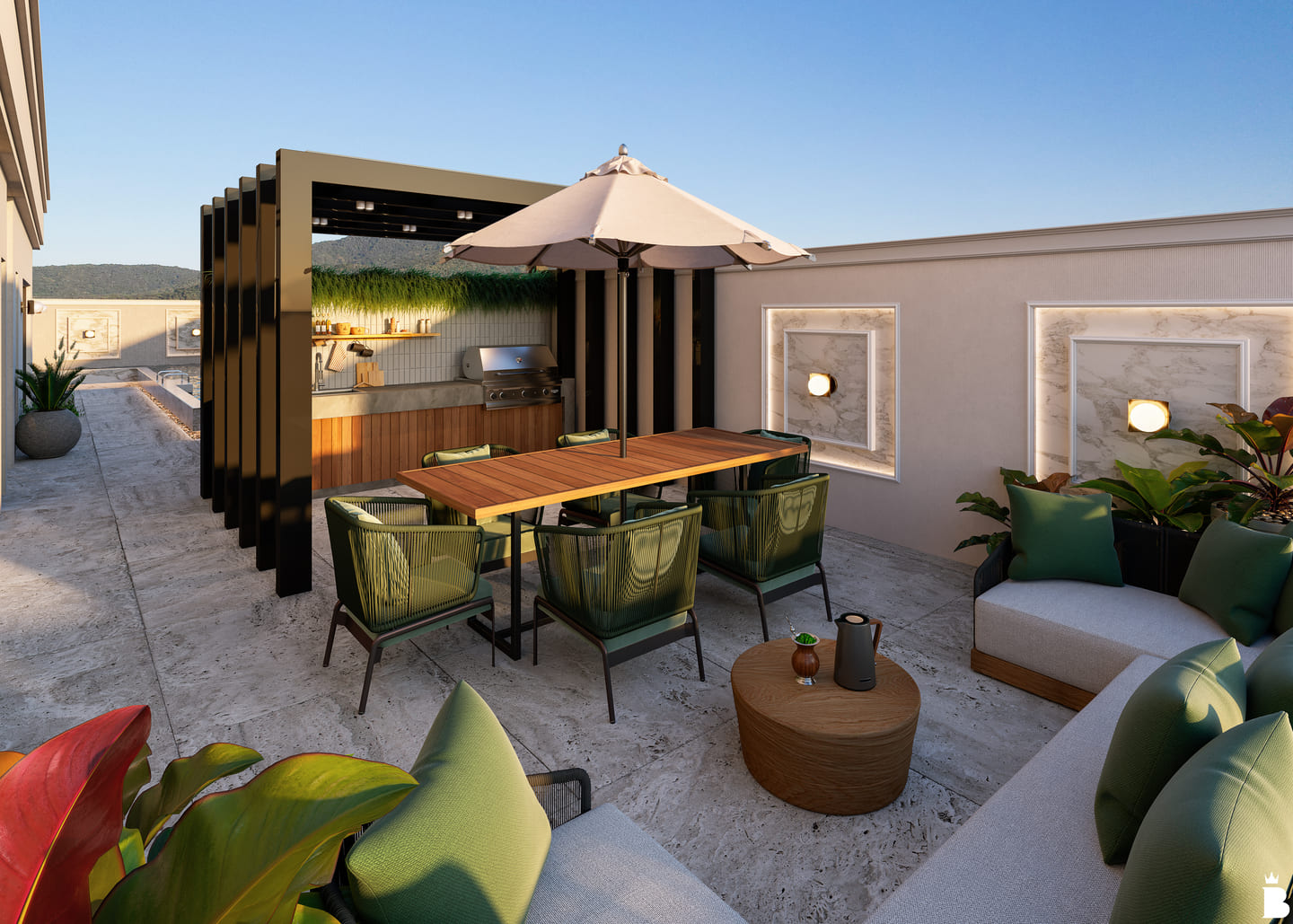 Area de lazer 3 do Passione Art Home Residence em Porto Belo SC