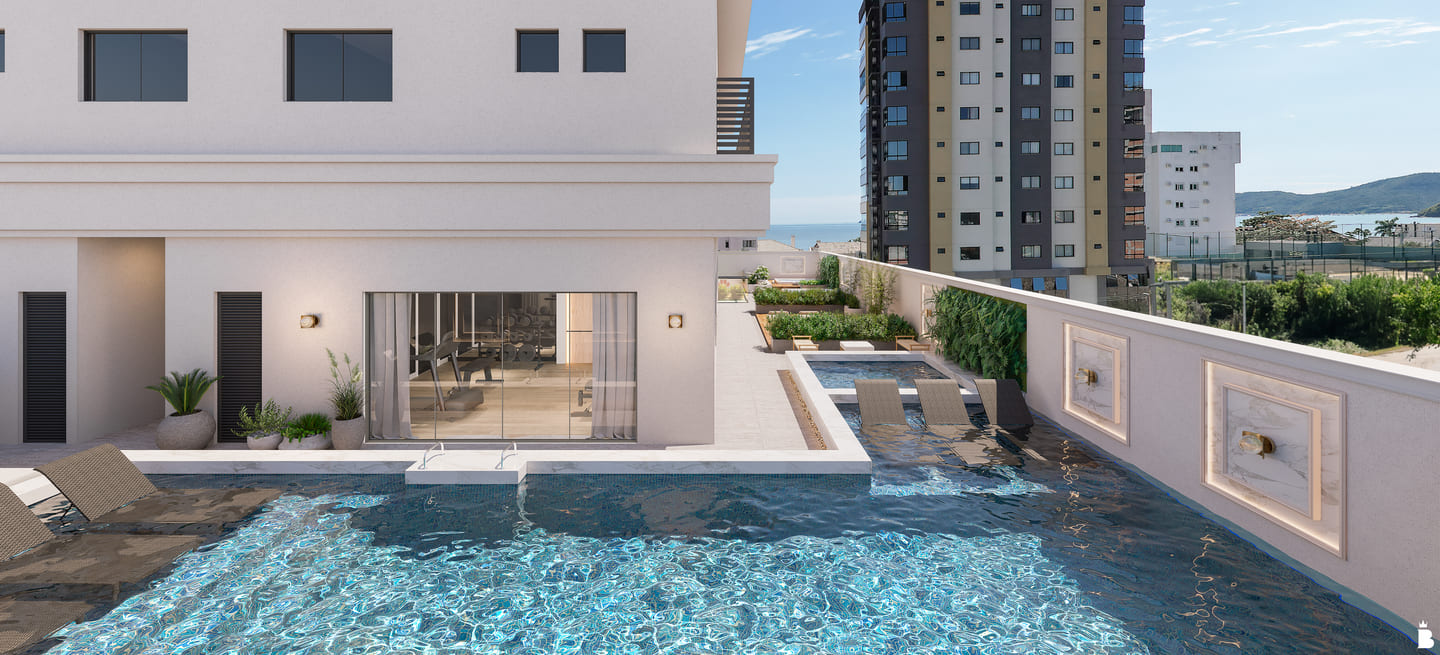 Area de lazer 1 do Passione Art Home Residence em Porto Belo SC