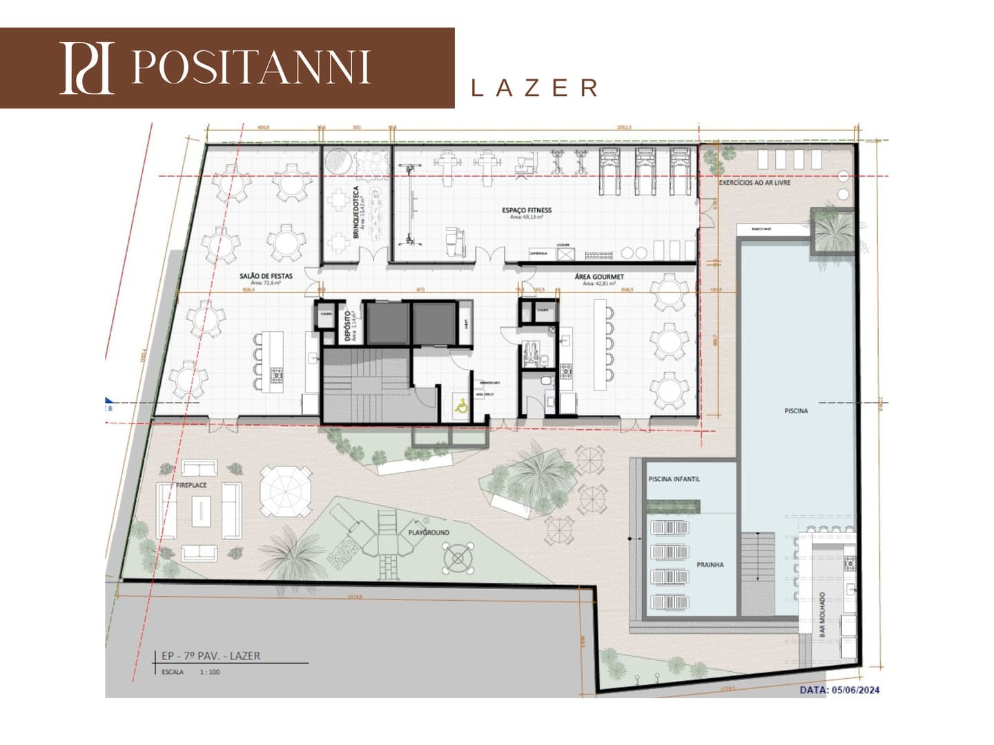 Planta 2 do Positanni em Porto Belo SC