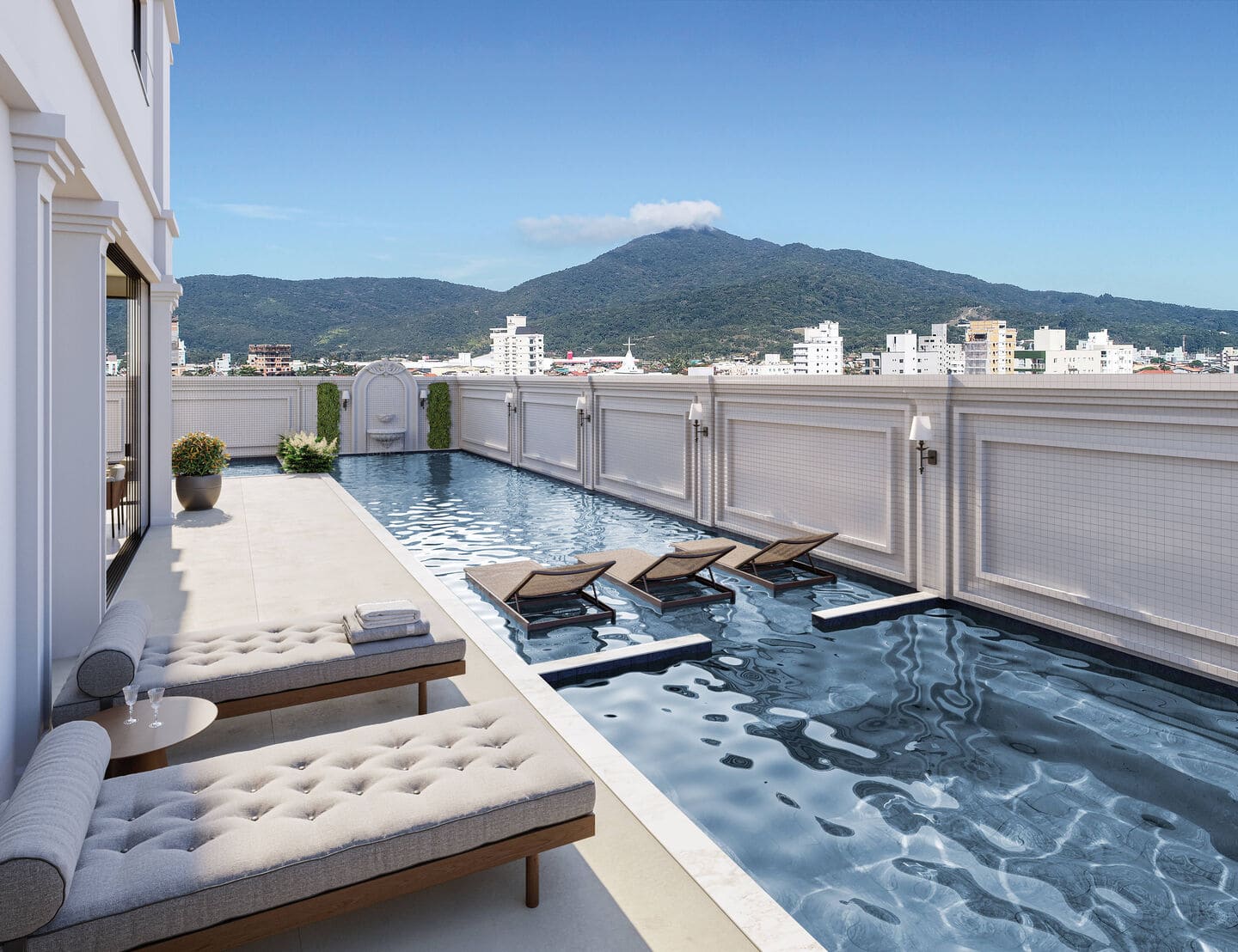 Area de lazer 4 do Province di Trento Residence em Porto Belo SC