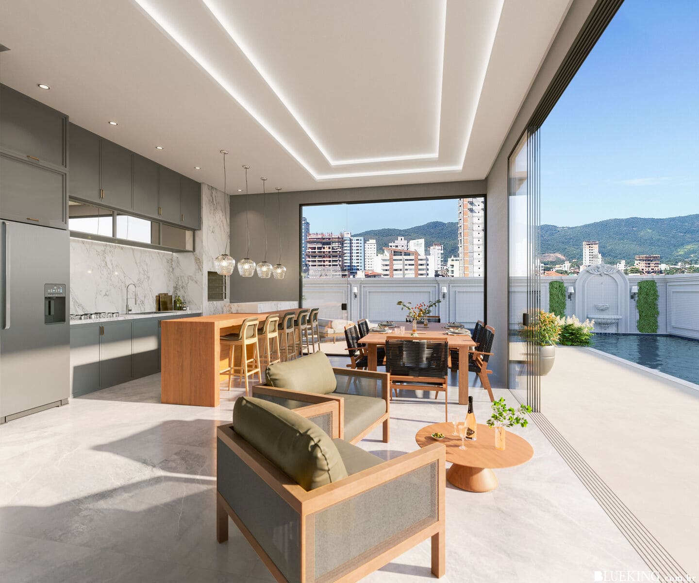 Area de lazer 3 do Province di Trento Residence em Porto Belo SC