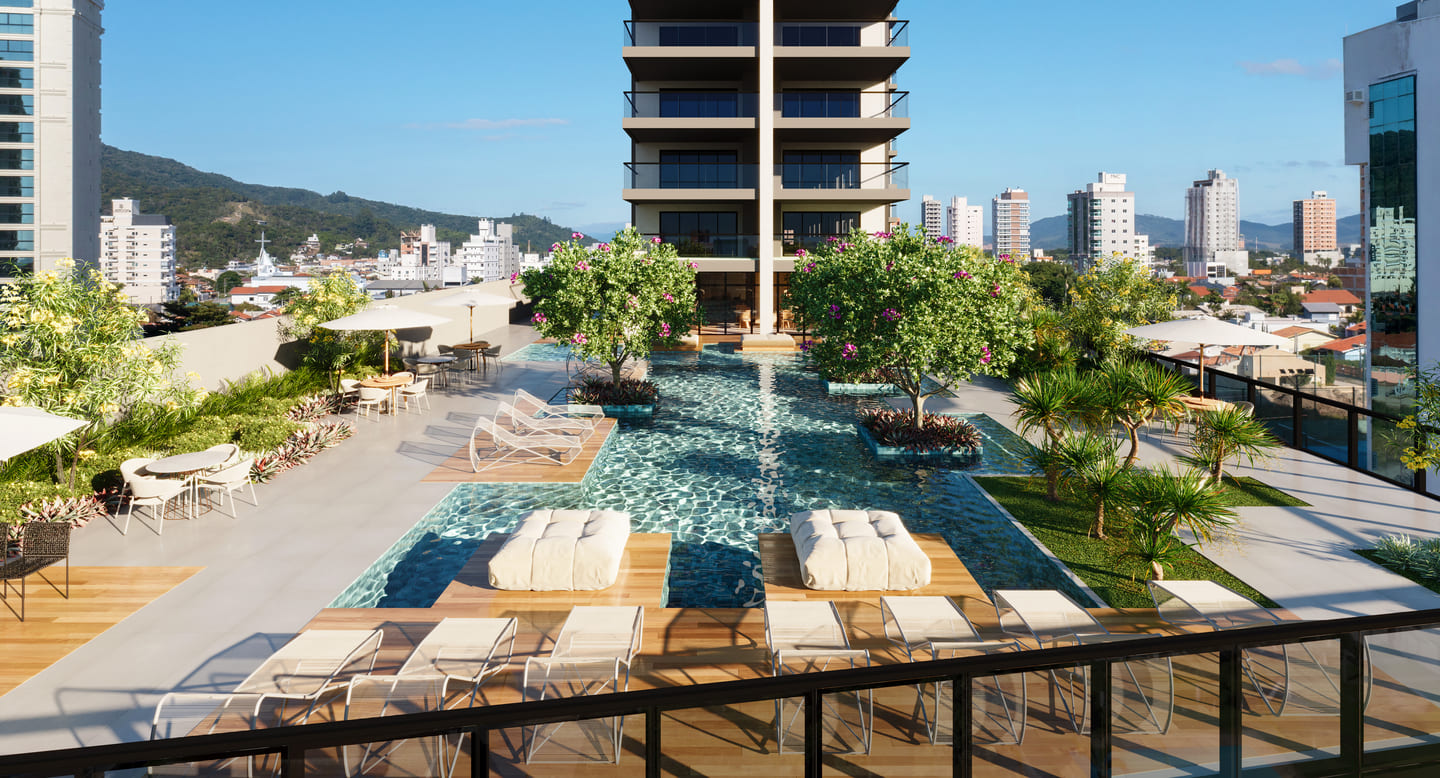 Render 8 do Residenziale Lago Di Como em Porto Belo SC