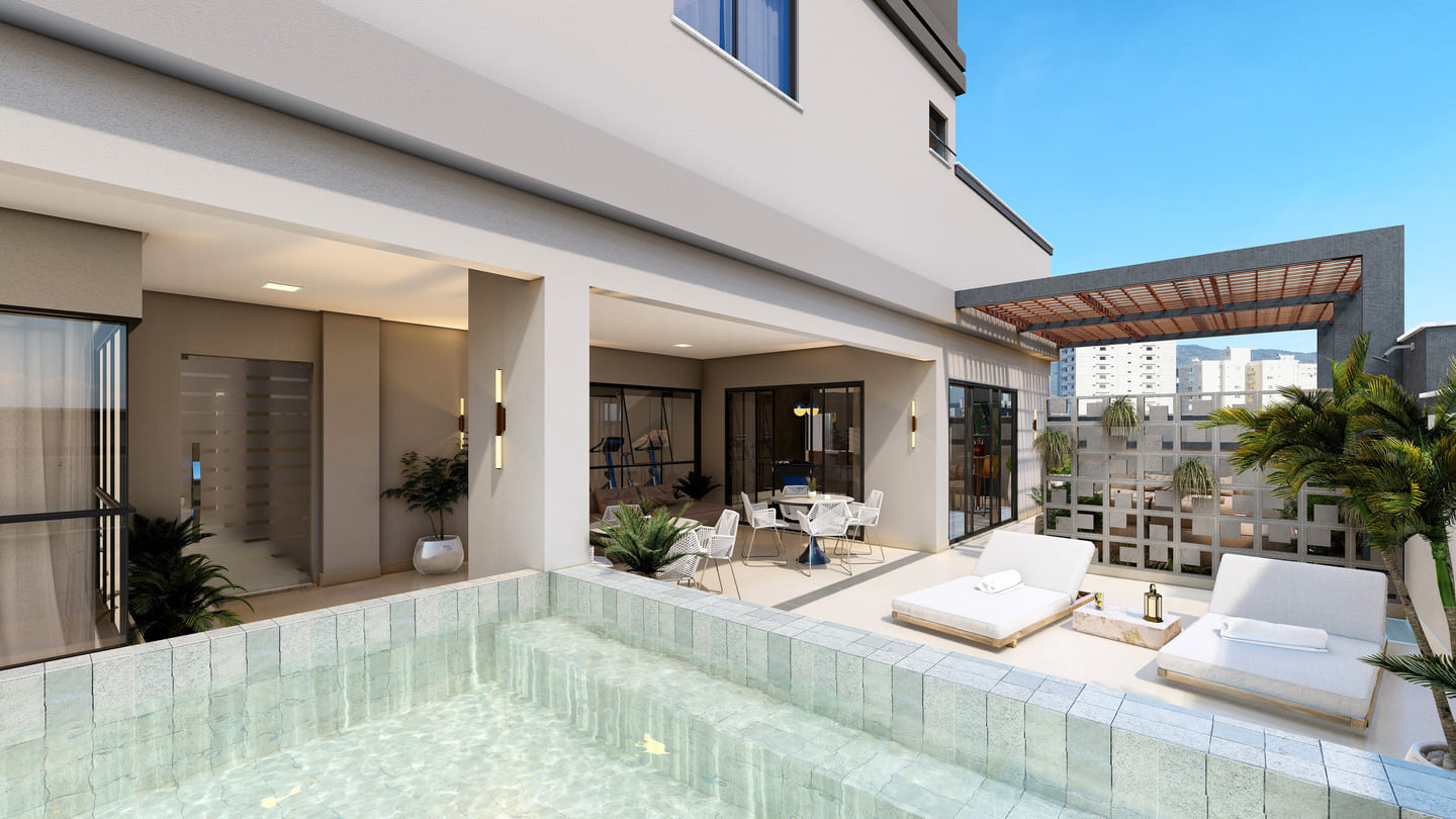 Render 9 do Santa Monica Beach Residence em Porto Belo SC