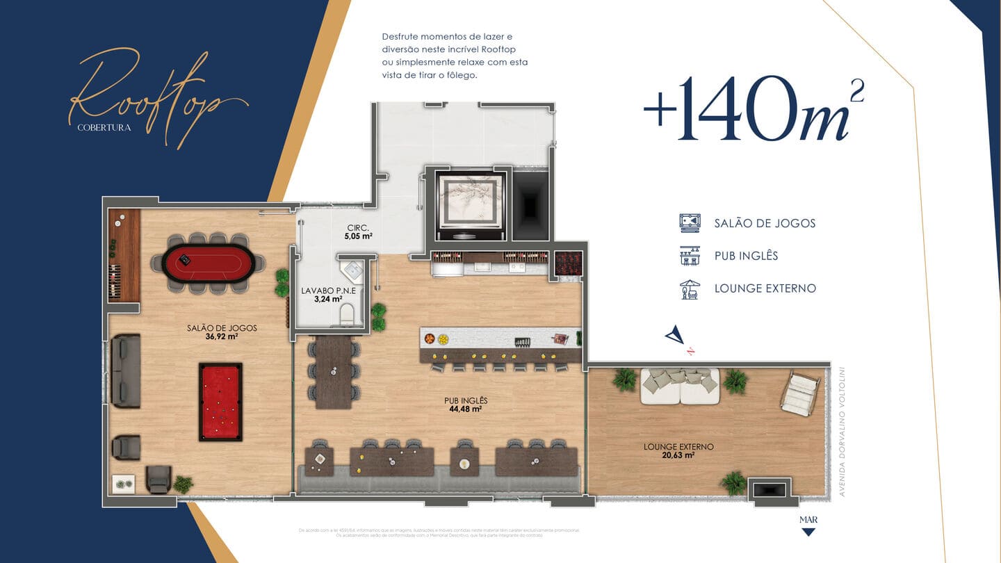 Area de lazer 11 do Solare Residence em Porto Belo SC
