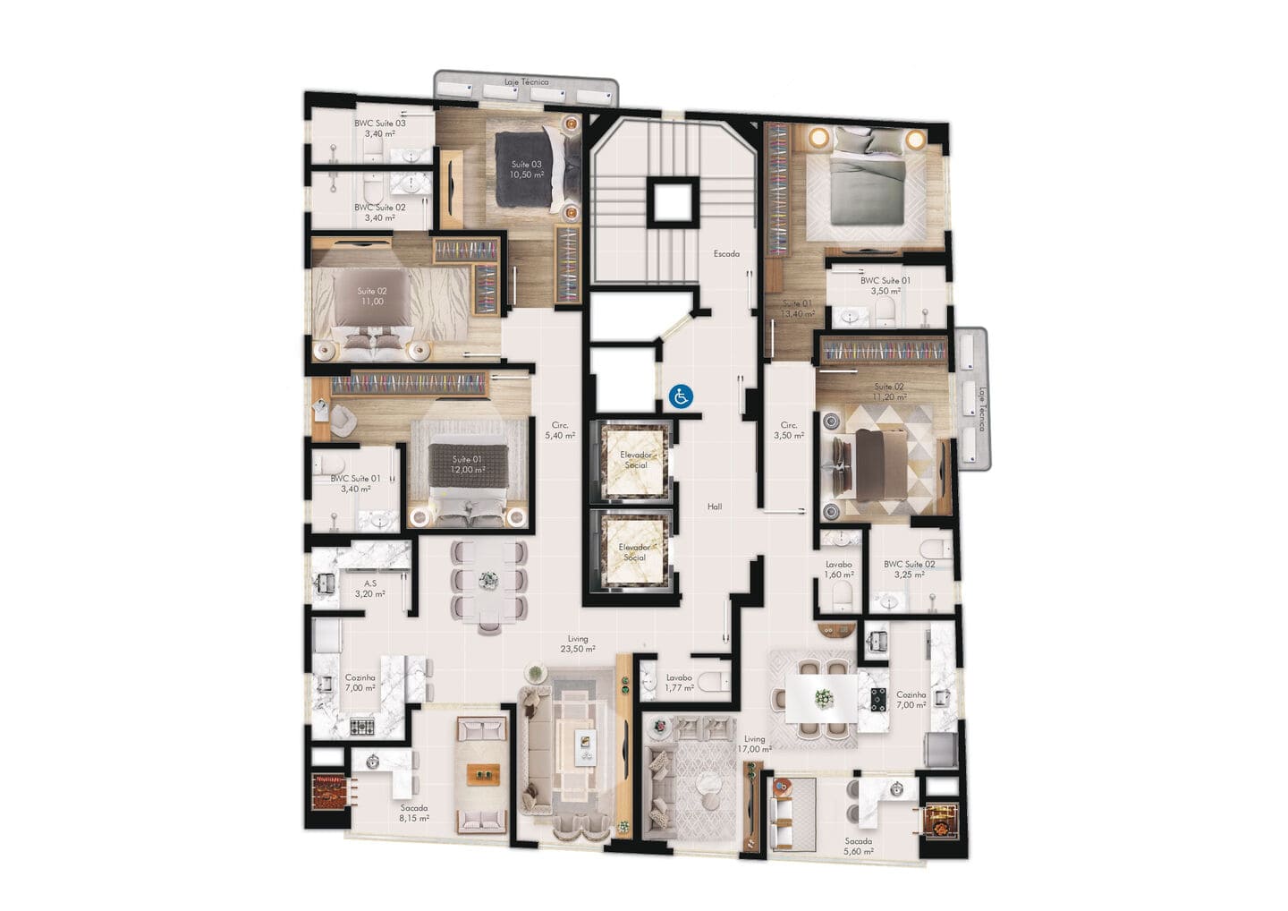 Area de lazer 7 do Vancouver Coast Residence em Porto Belo SC