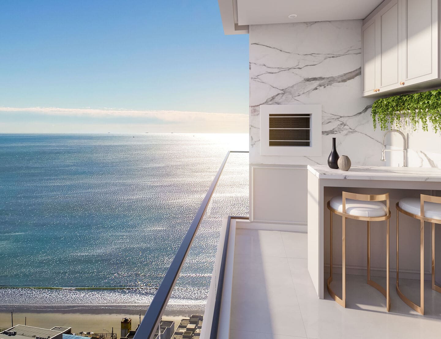 Render 2 do Vancouver Coast Residence em Porto Belo SC