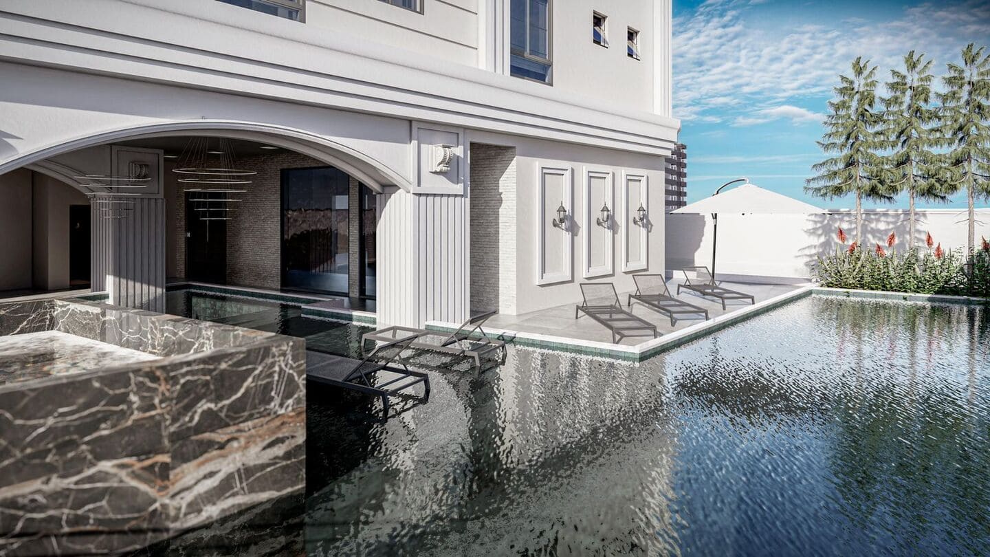 Area de lazer 5 do Vendôme Résidence em Porto Belo SC