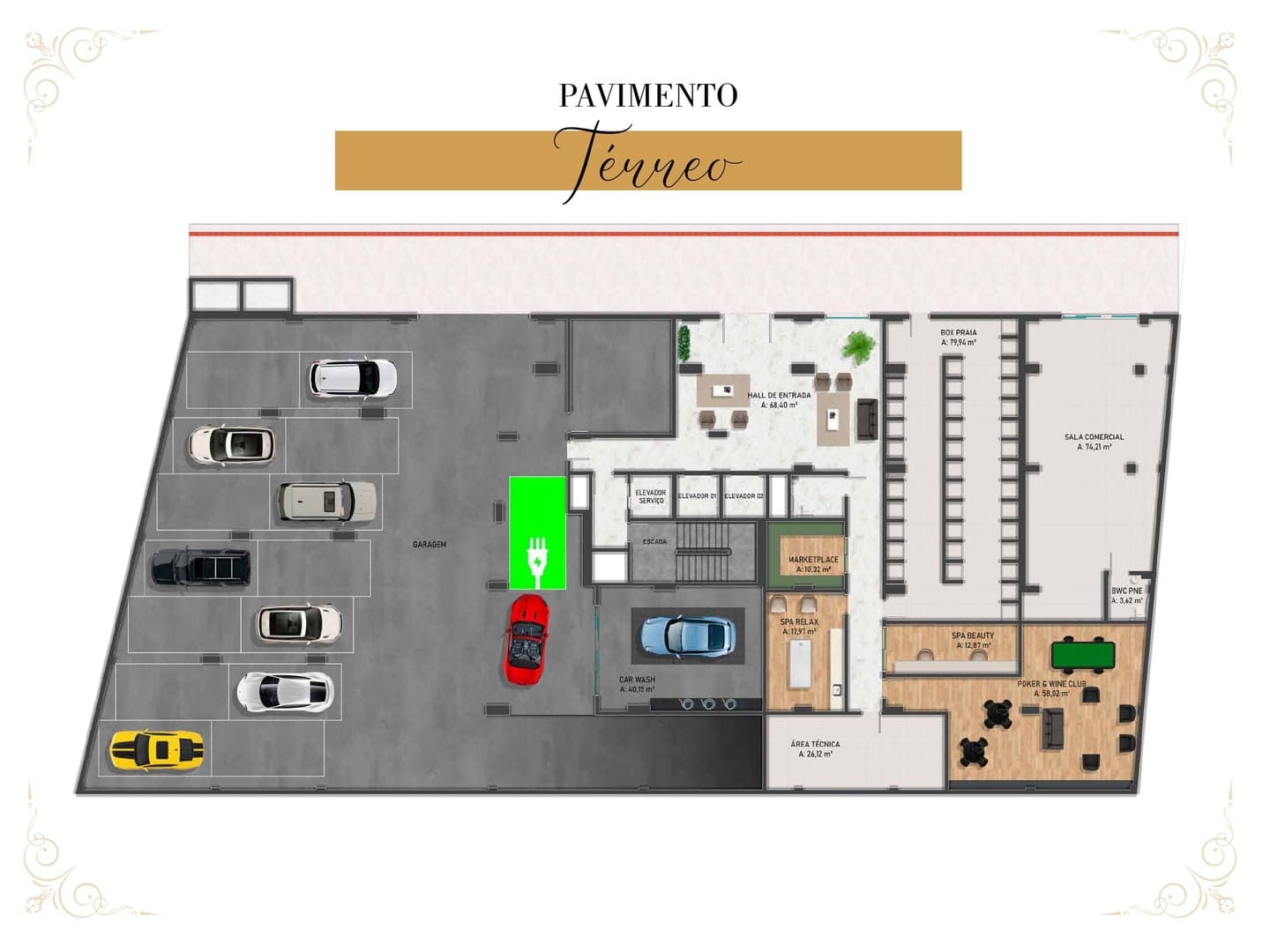 Planta 8 do Vendôme Résidence em Porto Belo SC