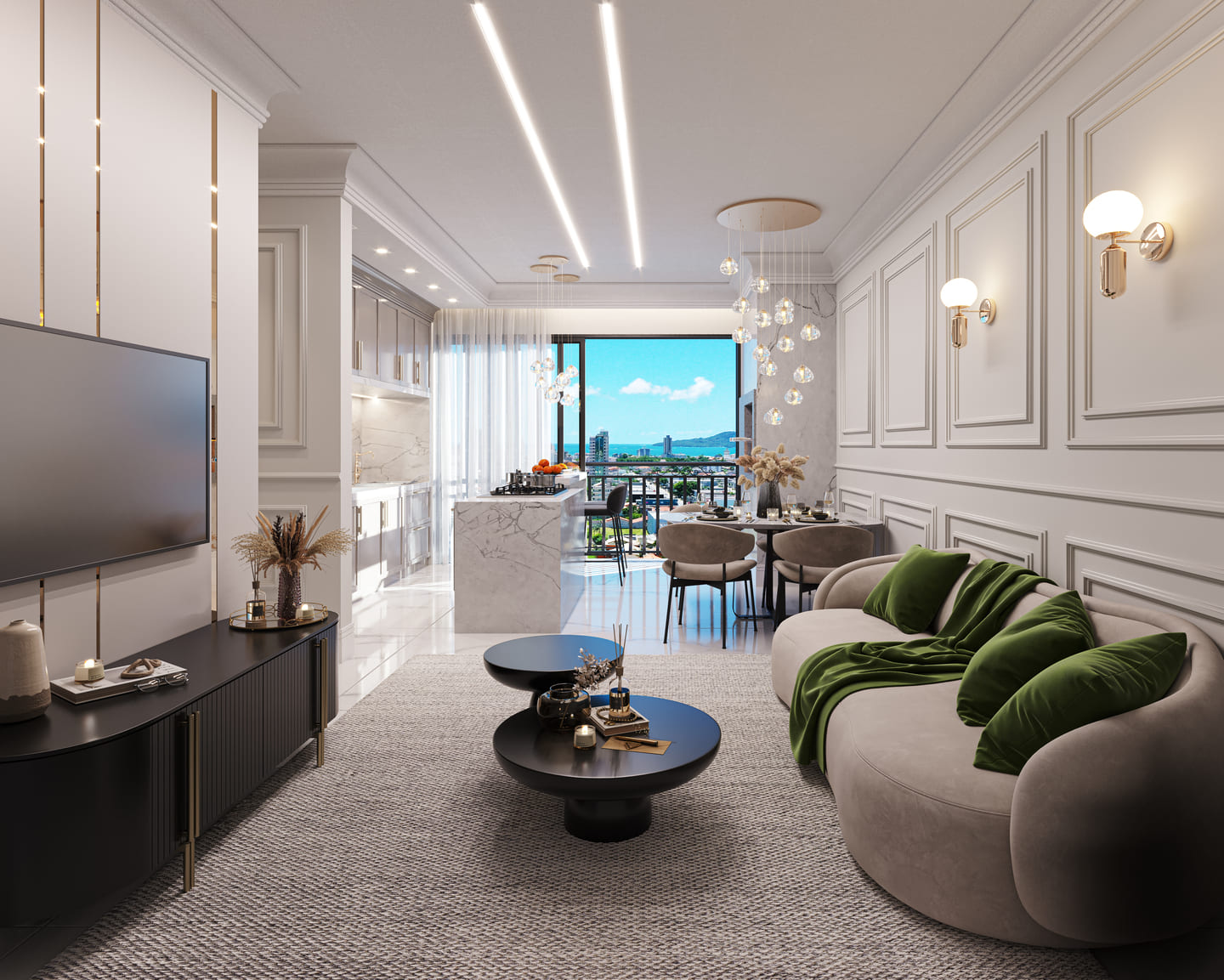 Render 2 do Viva Perequê Residence em Porto Belo SC