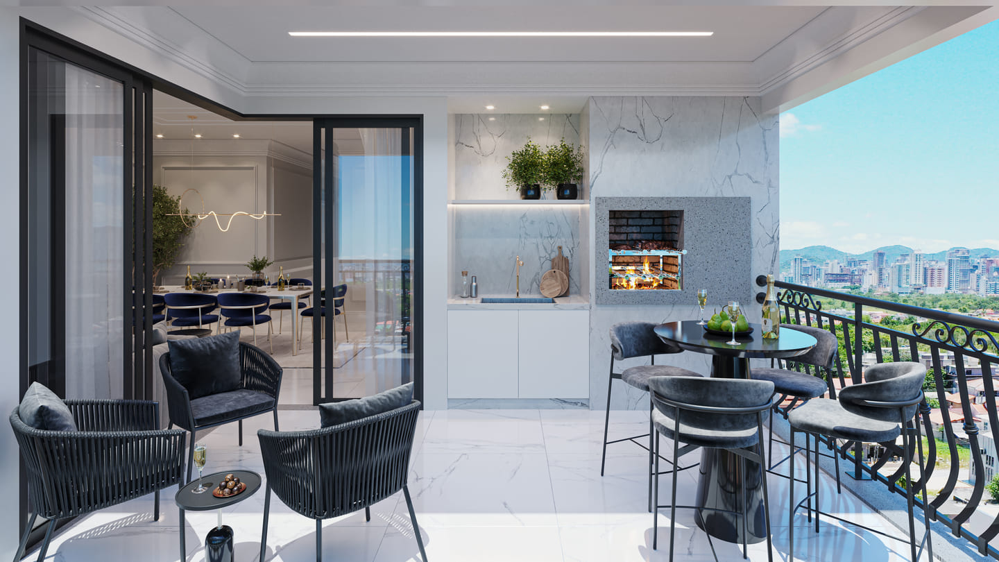 Render 5 do Viva Perequê Residence em Porto Belo SC