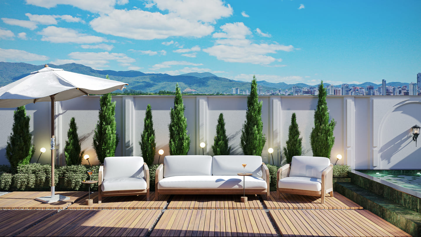 Render 10 do Viva Perequê Residence em Porto Belo SC