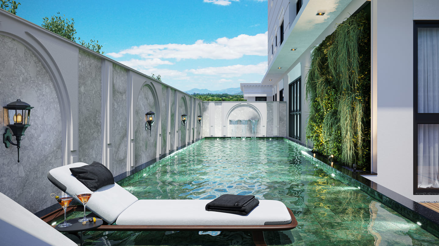 Render 1 do Viva Perequê Residence em Porto Belo SC