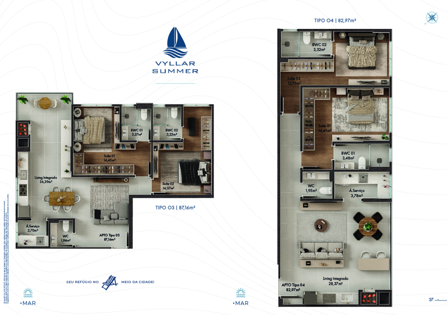 Area de lazer 4 do Vyllar Summer em Porto Belo SC