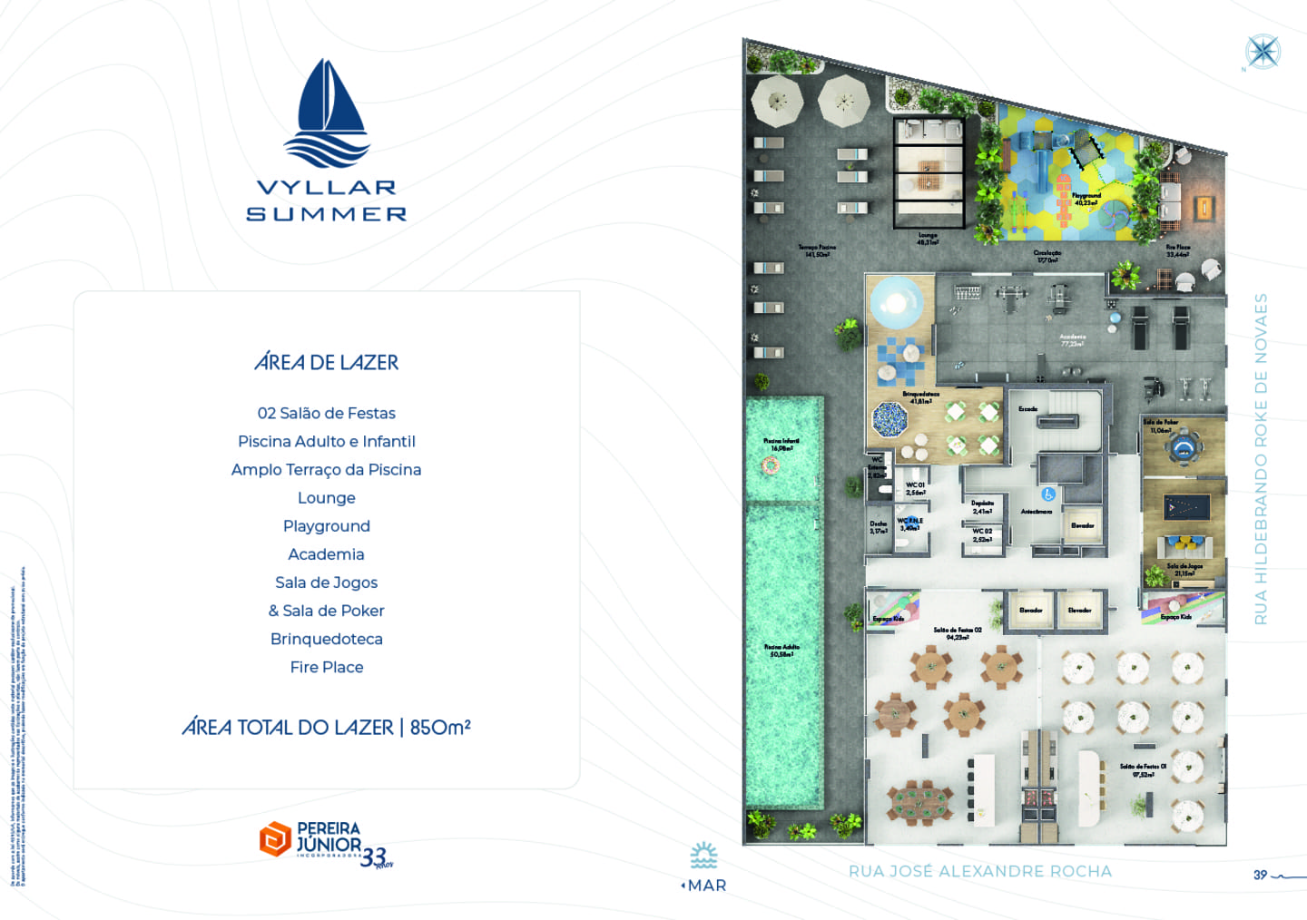 Area de lazer 2 do Vyllar Summer em Porto Belo SC