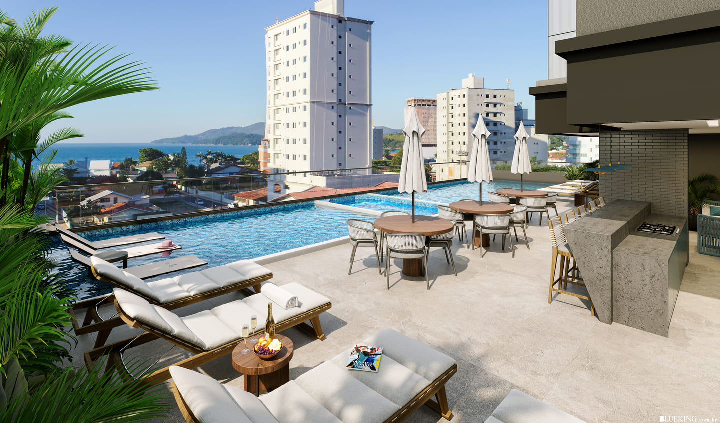 Area de lazer 1 do Vyllar Tower Residence em Porto Belo SC