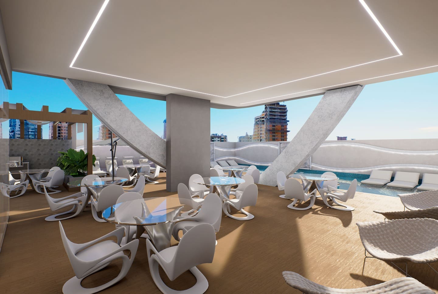 Area de lazer 6 do White Tower em Porto Belo SC