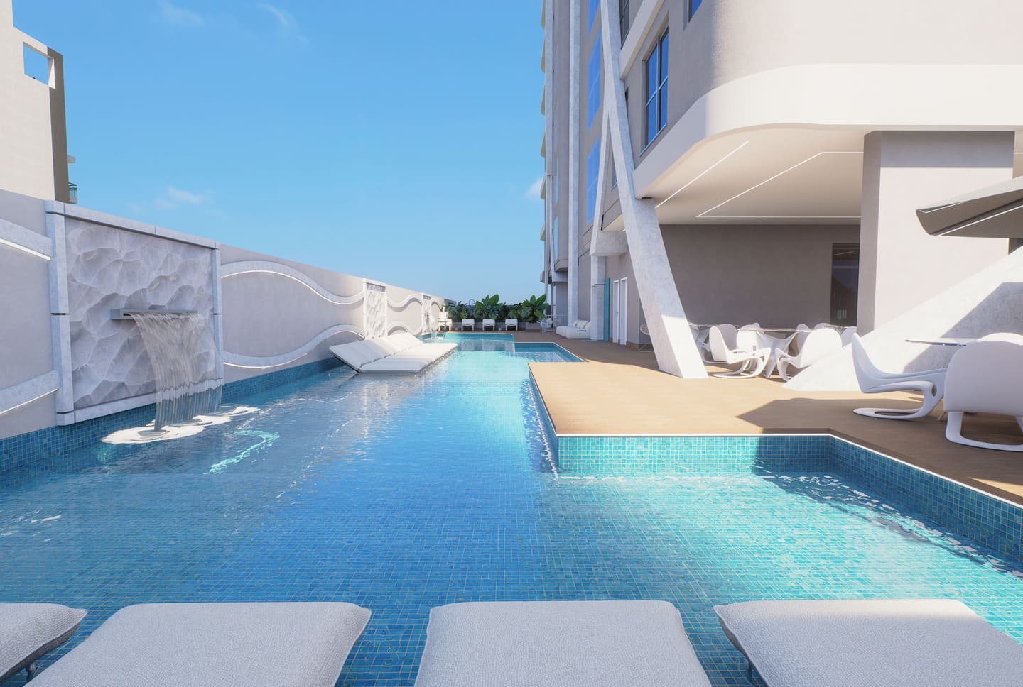 Area de lazer 1 do White Tower em Porto Belo SC