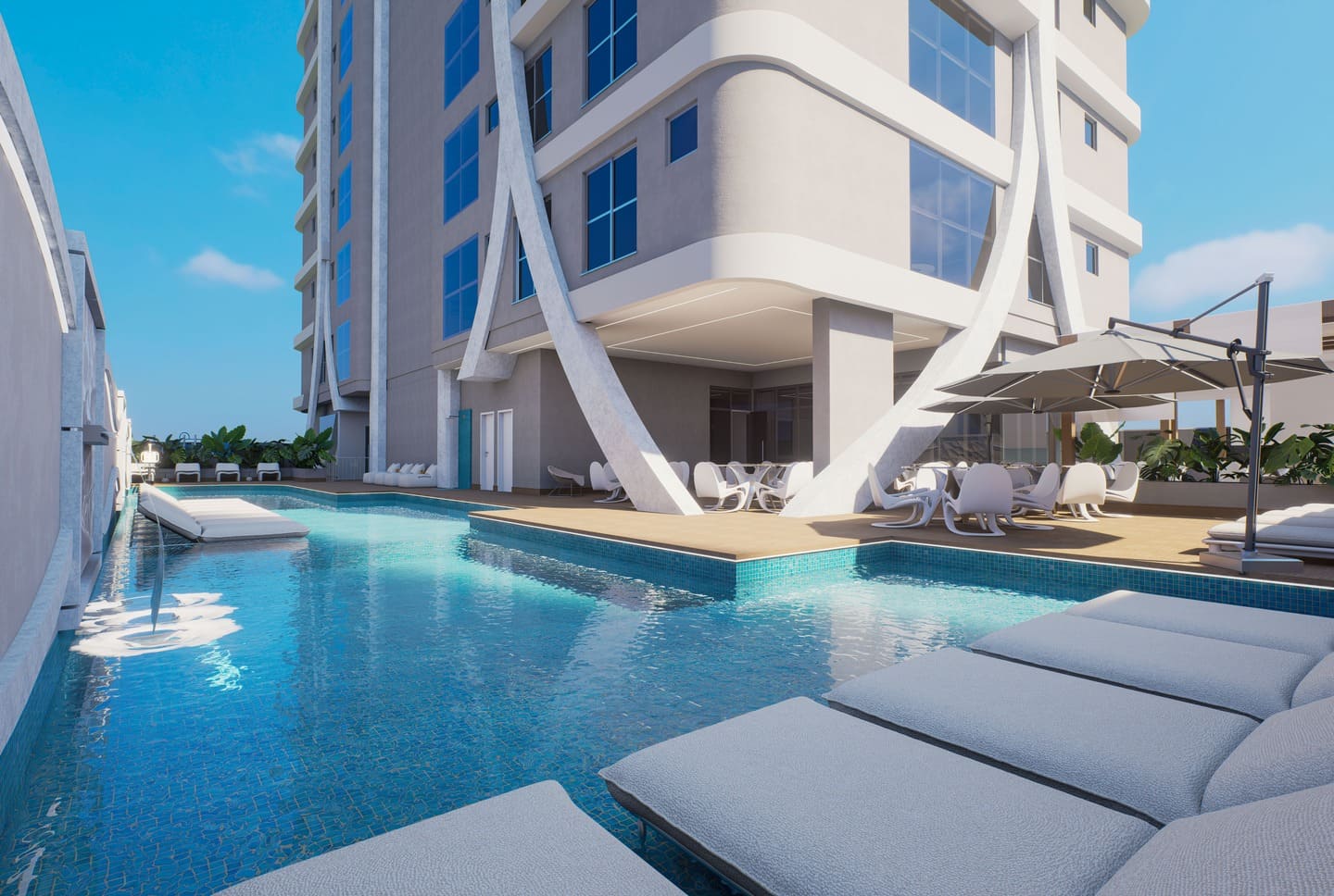 Area de lazer 2 do White Tower em Porto Belo SC