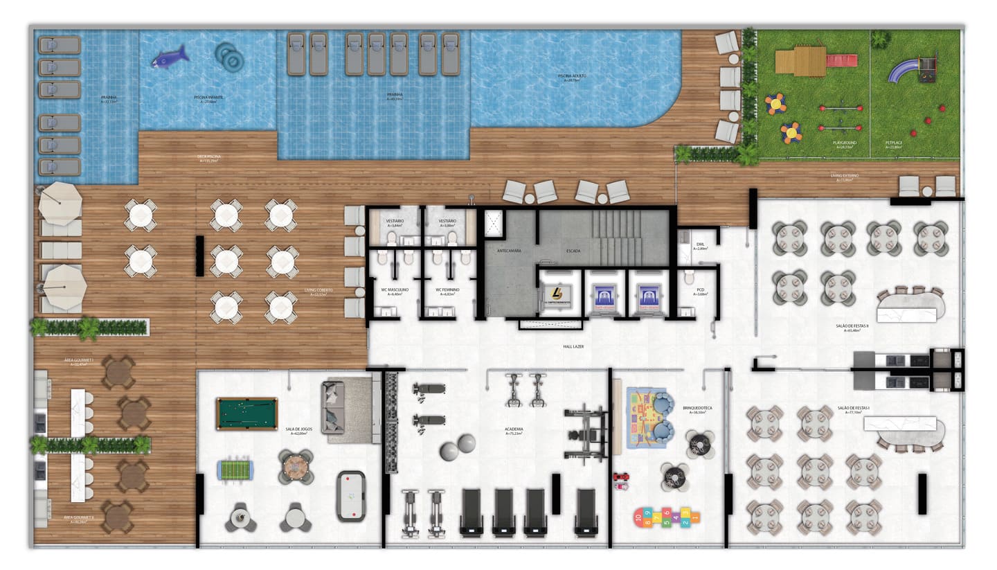 Planta 3 do White Tower em Porto Belo SC