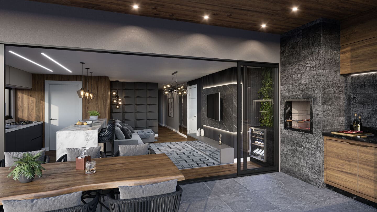 Render 4 do Villa Copenhagen em Porto Belo SC