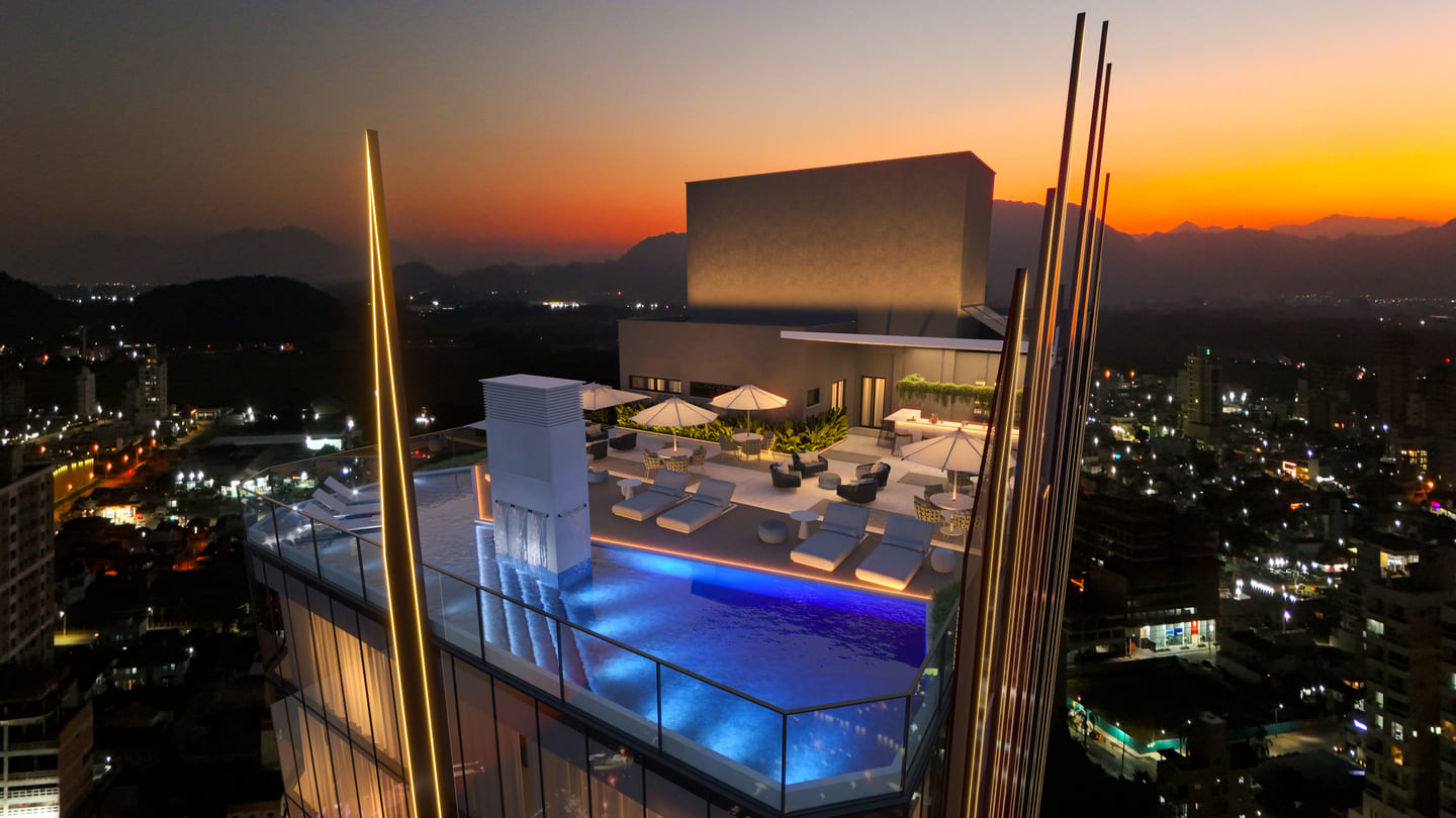 Render 8 do Zion Tower em Porto Belo SC