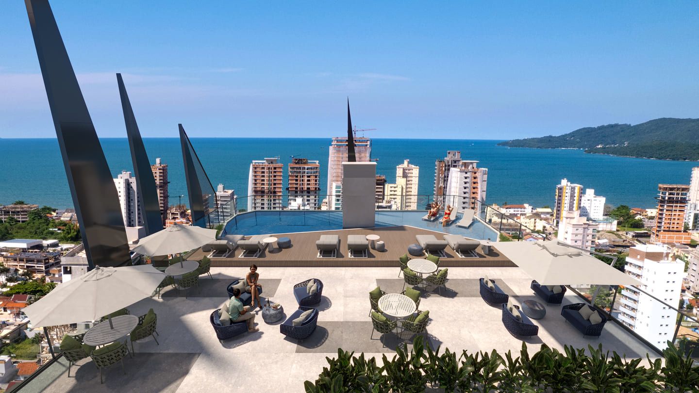 Render 9 do Zion Tower em Porto Belo SC