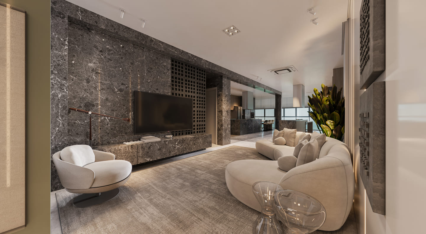 Render 2 do Zion Tower em Porto Belo SC