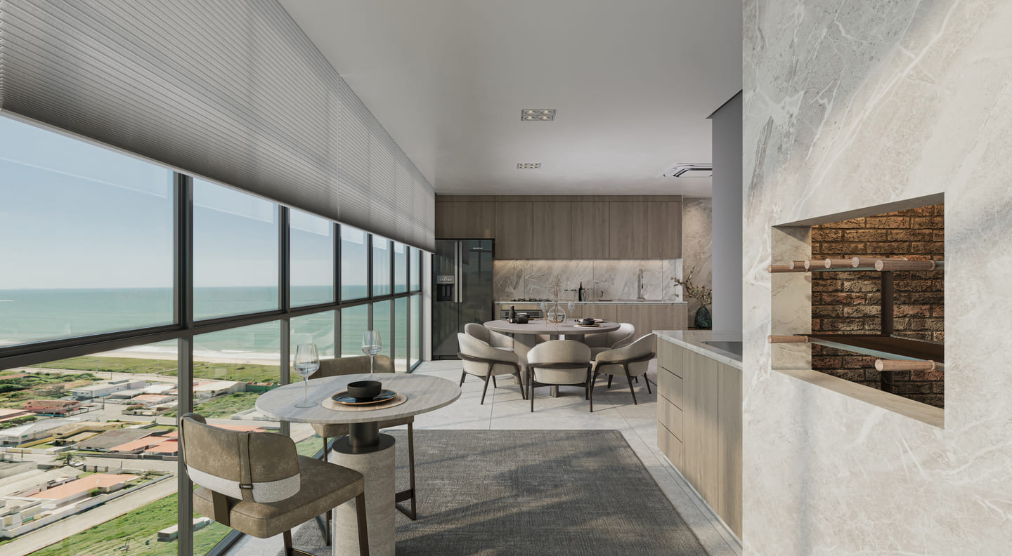 Render 3 do Zion Tower em Porto Belo SC