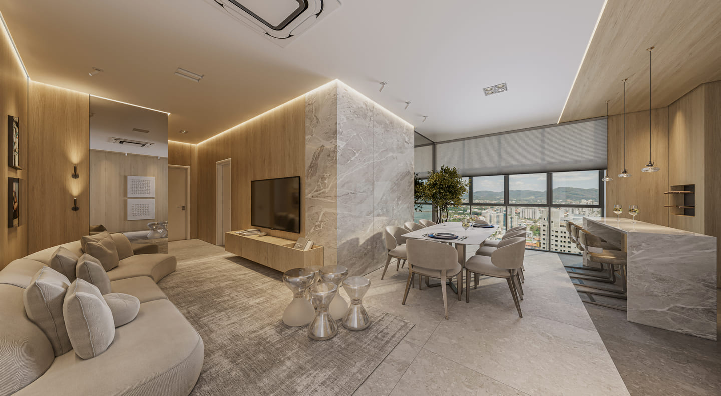 Render 5 do Zion Tower em Porto Belo SC