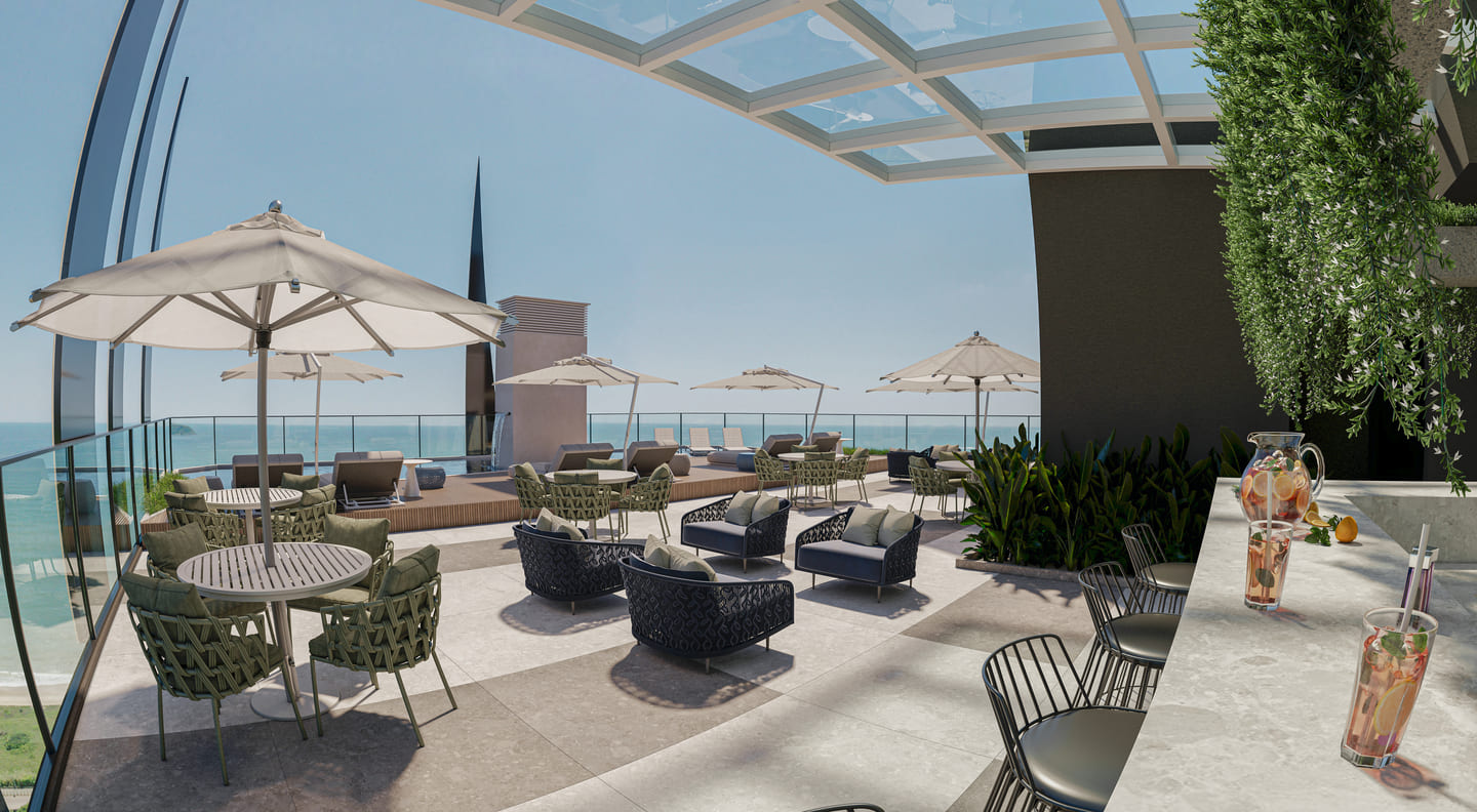 Render 1 do Zion Tower em Porto Belo SC