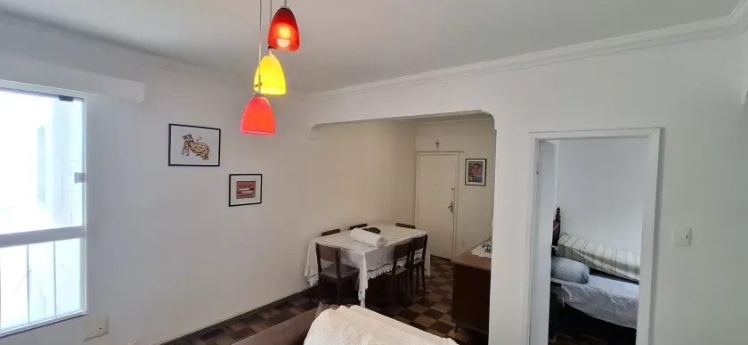 Apartamento vista mar mobiliado com 2 dormitórios e 1 vaga de garagem em Balneário Camboriú