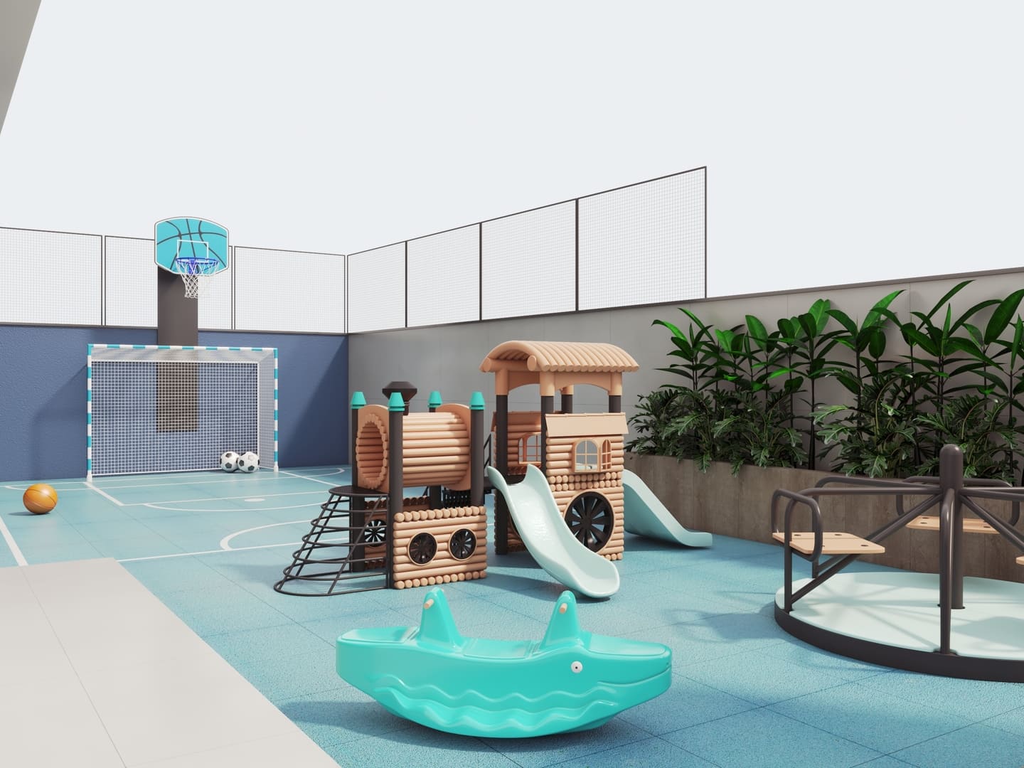 Area de lazer 1 do Acquamarine Residence em Porto Belo SC