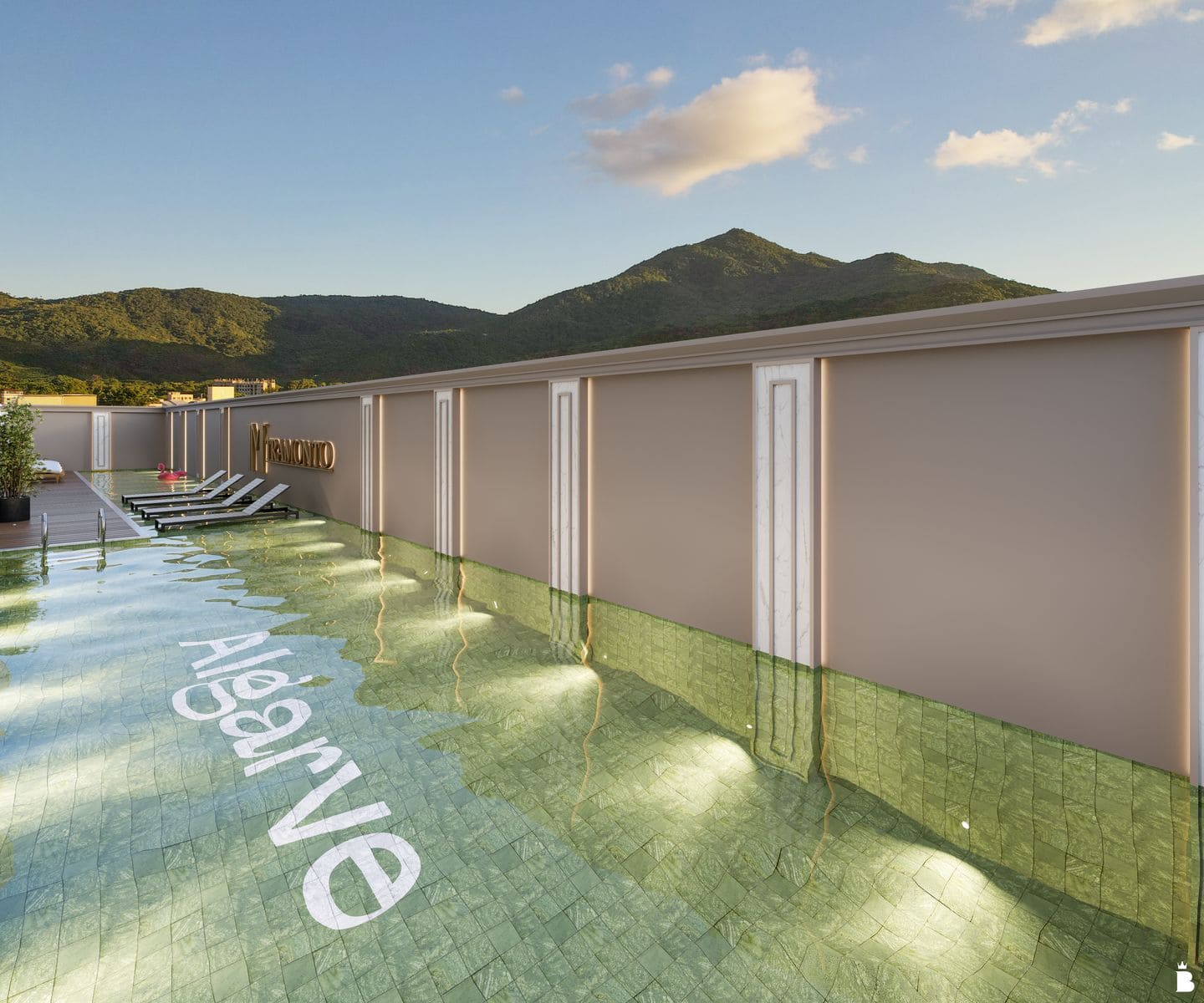 Render 1 do Algarve Residence em Porto Belo SC