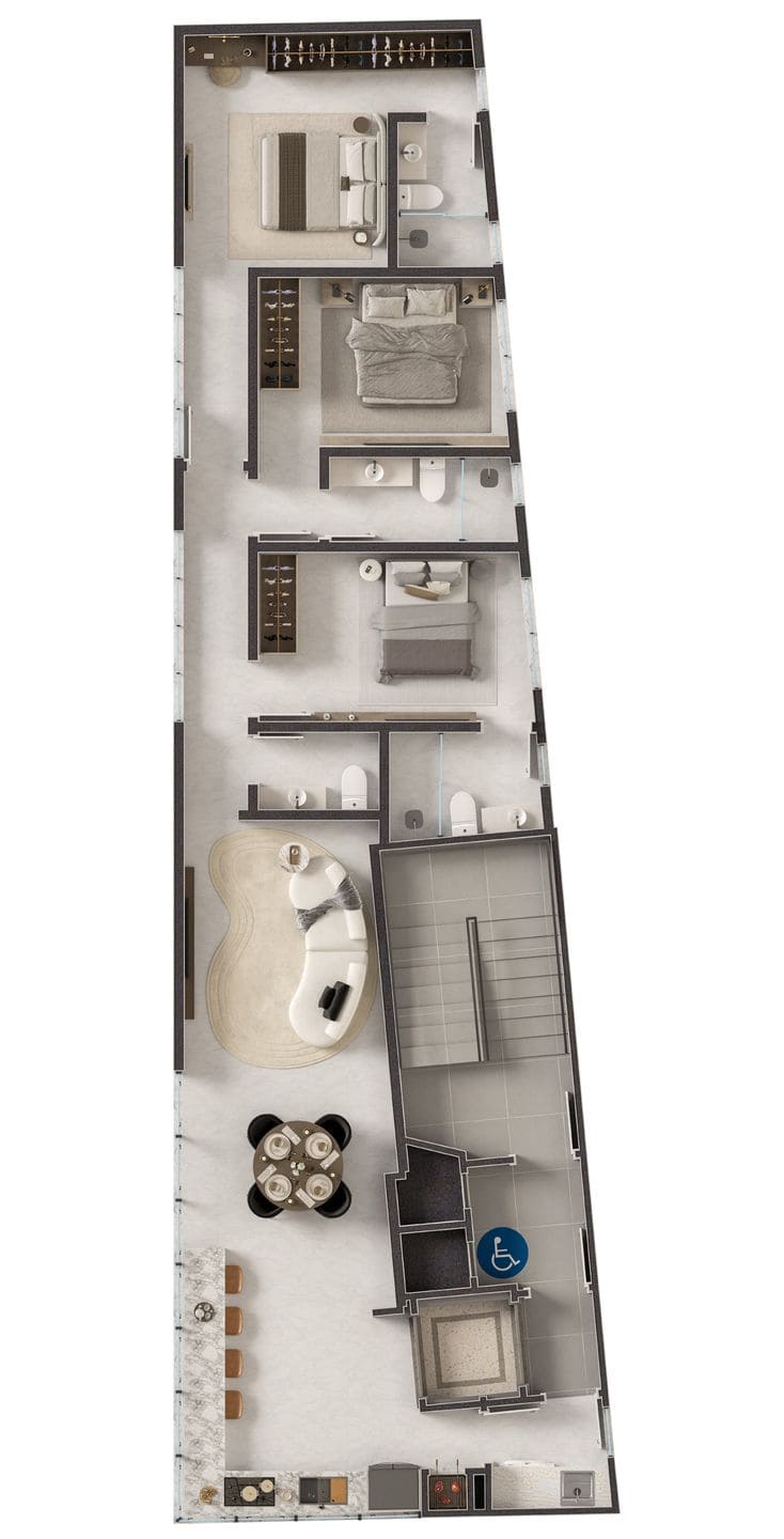 Area de lazer 8 do Algarve Residence em Porto Belo SC