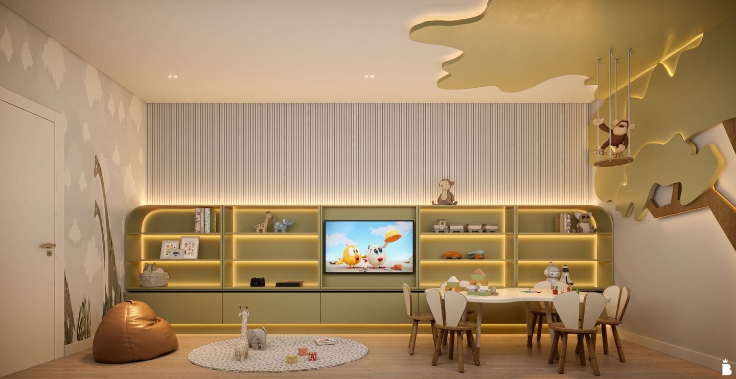 Area de lazer 4 do Algarve Residence em Porto Belo SC