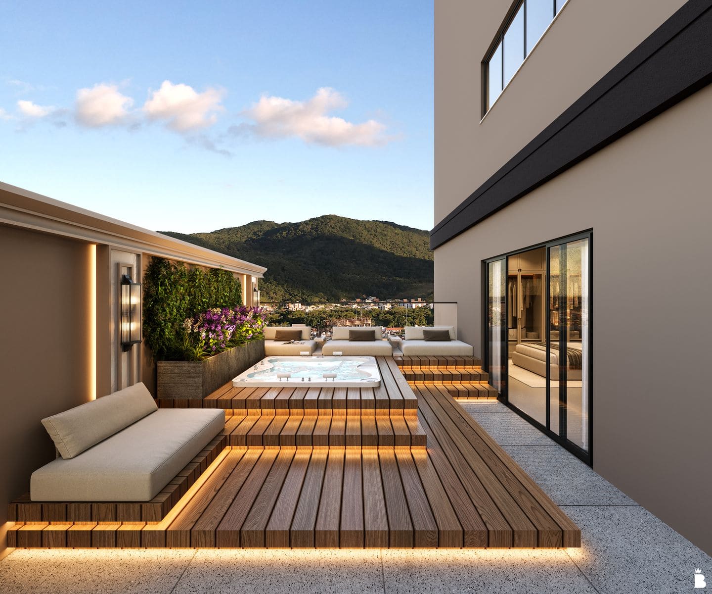 Area de lazer 3 do Algarve Residence em Porto Belo SC