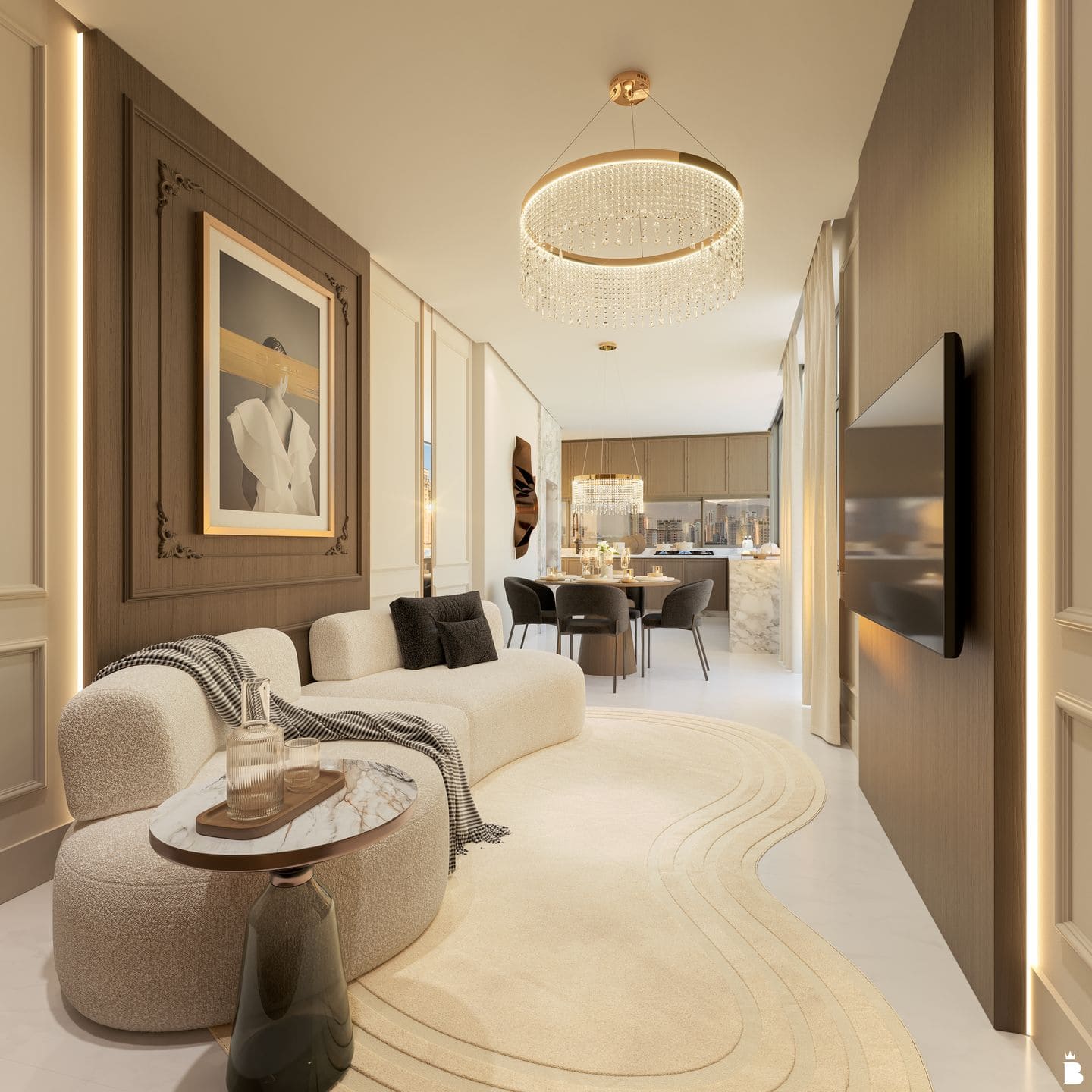 Render 4 do Algarve Residence em Porto Belo SC