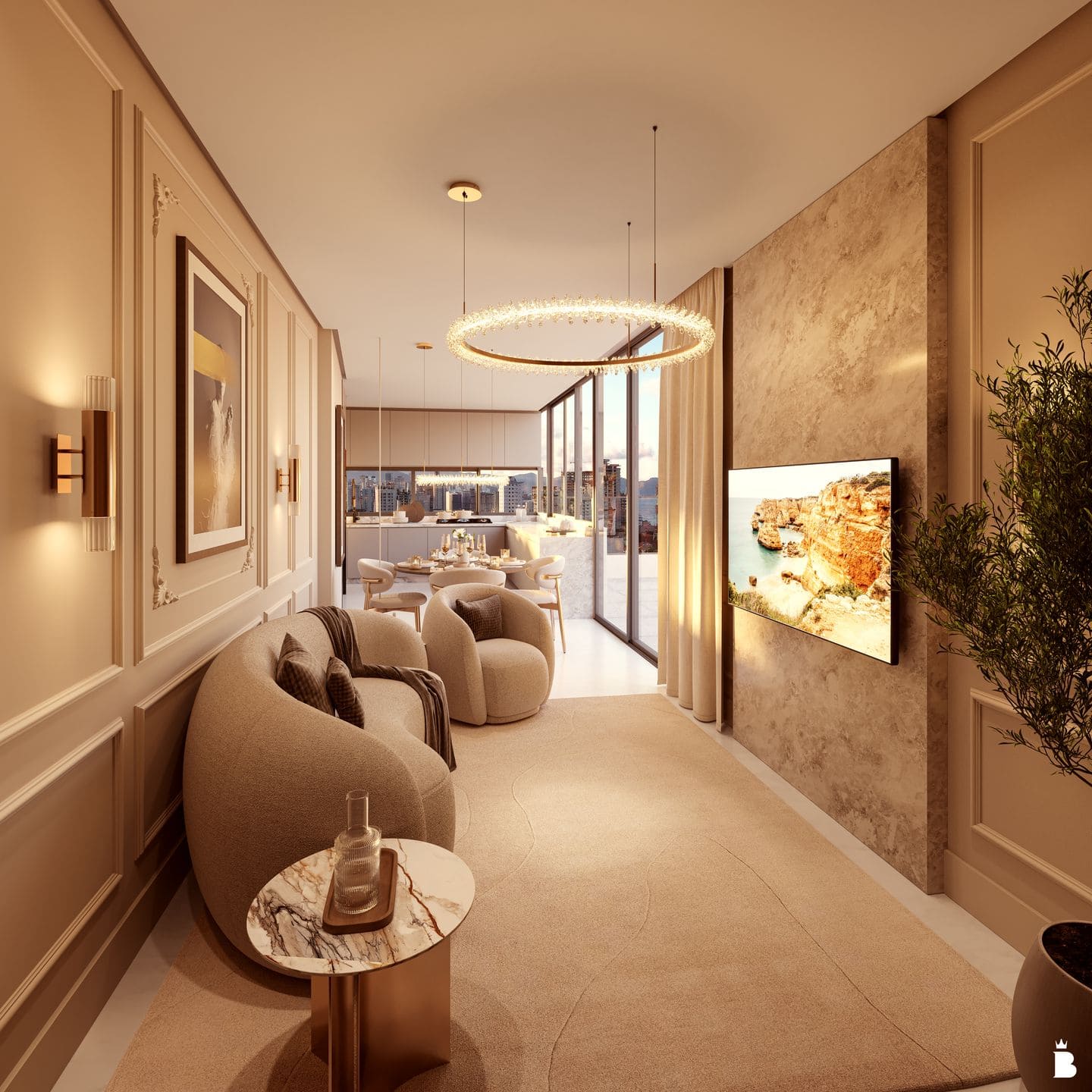Render 5 do Algarve Residence em Porto Belo SC
