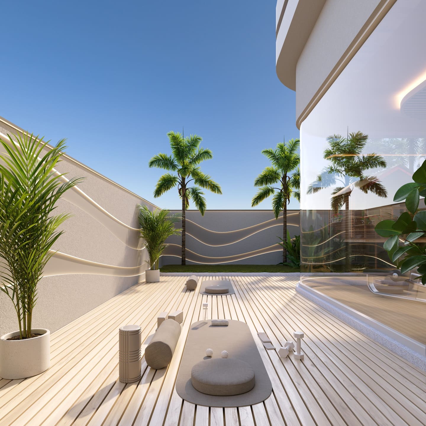 Area de lazer 3 do Alma Seahouses em Porto Belo SC