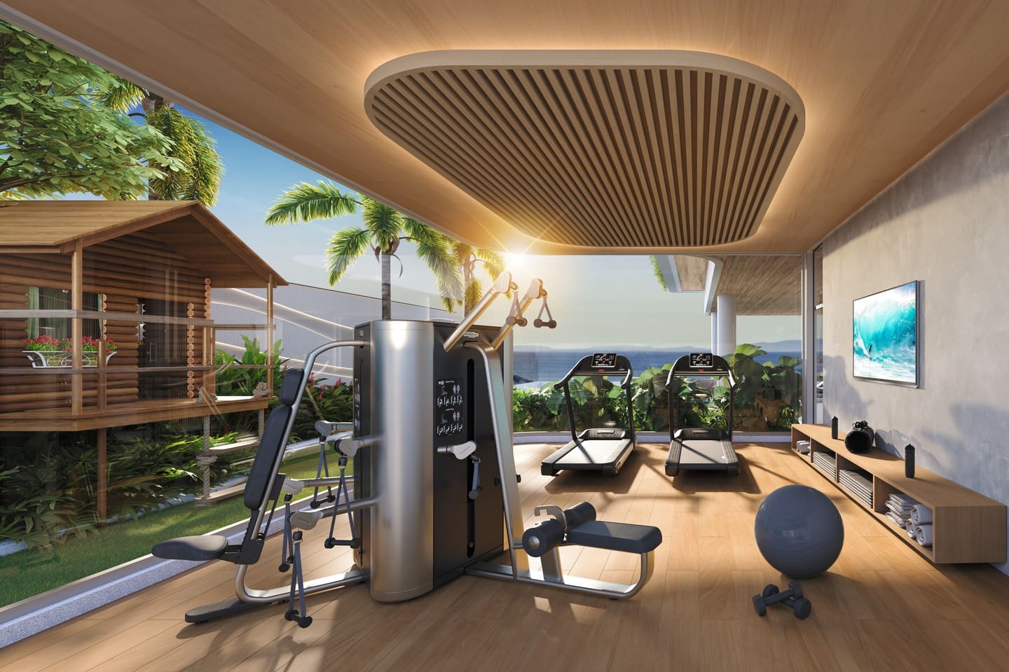 Area de lazer 6 do Alma Seahouses em Porto Belo SC