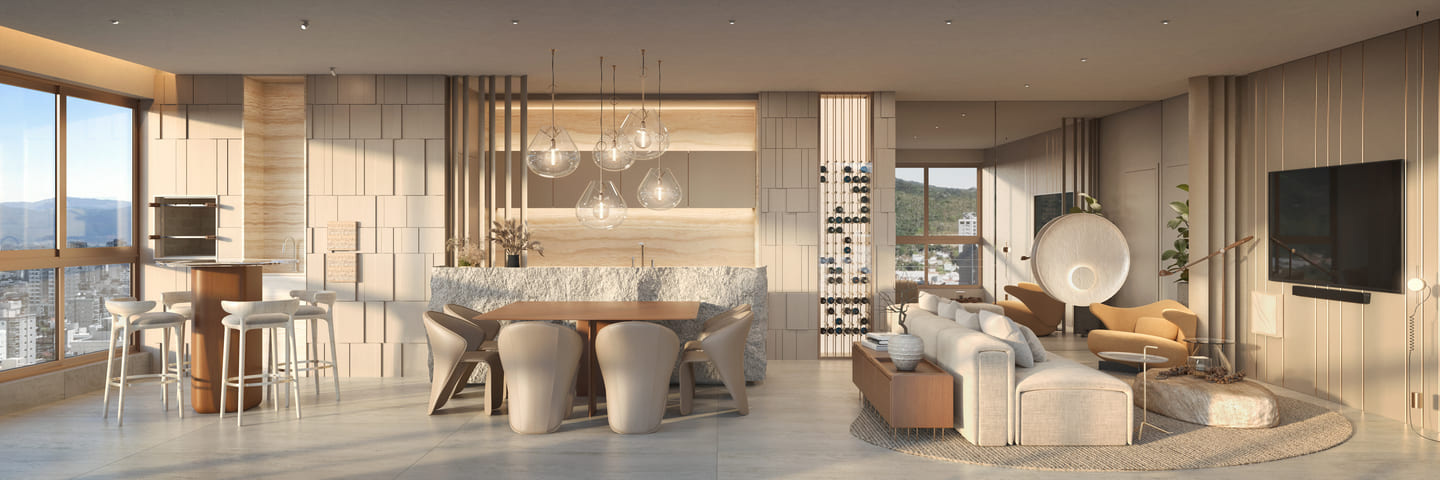 Render 6 do Arium em Porto Belo SC
