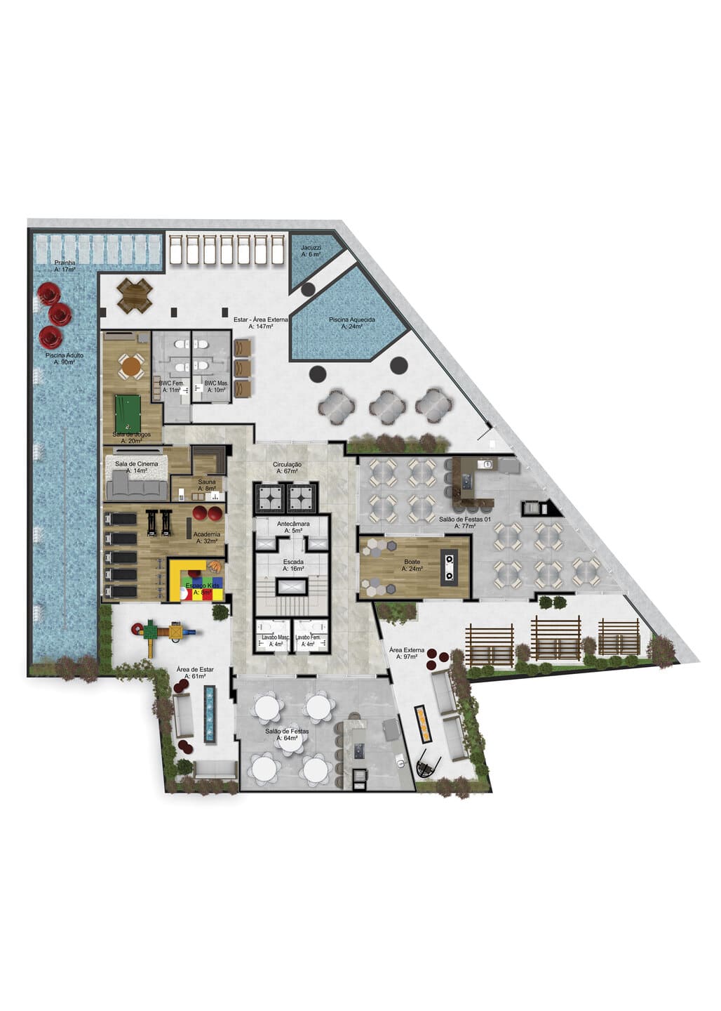 Planta 2 do Beach House Residence em Porto Belo SC