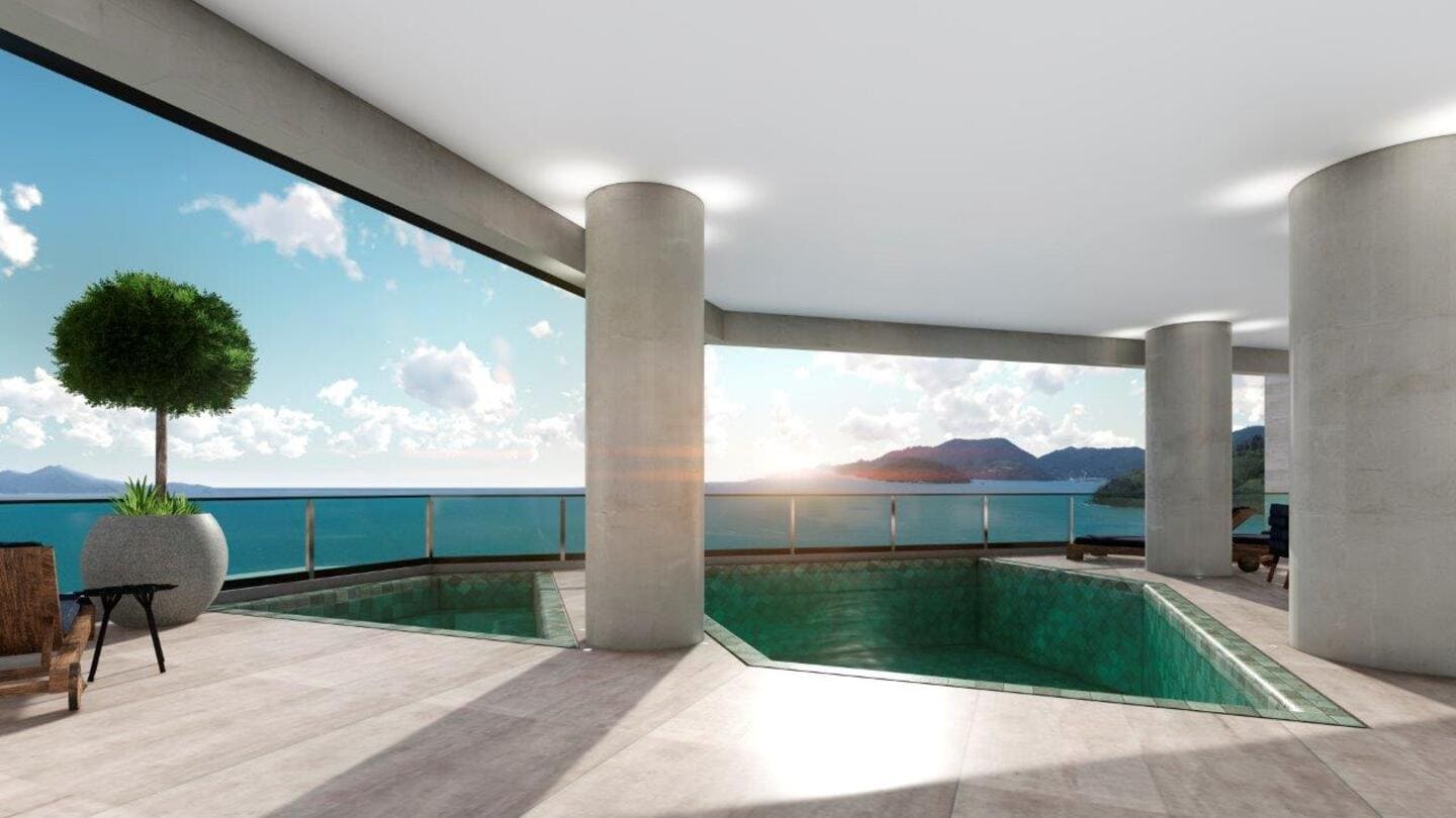 Area de lazer 2 do Beach House Residence em Porto Belo SC