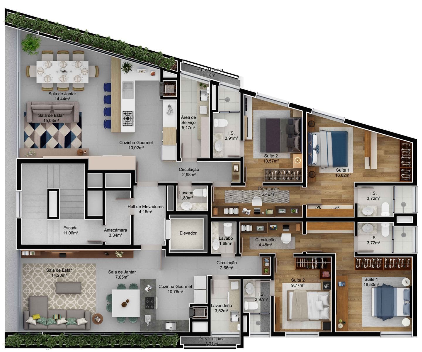Area de lazer 2 do Belize Residence em Porto Belo SC